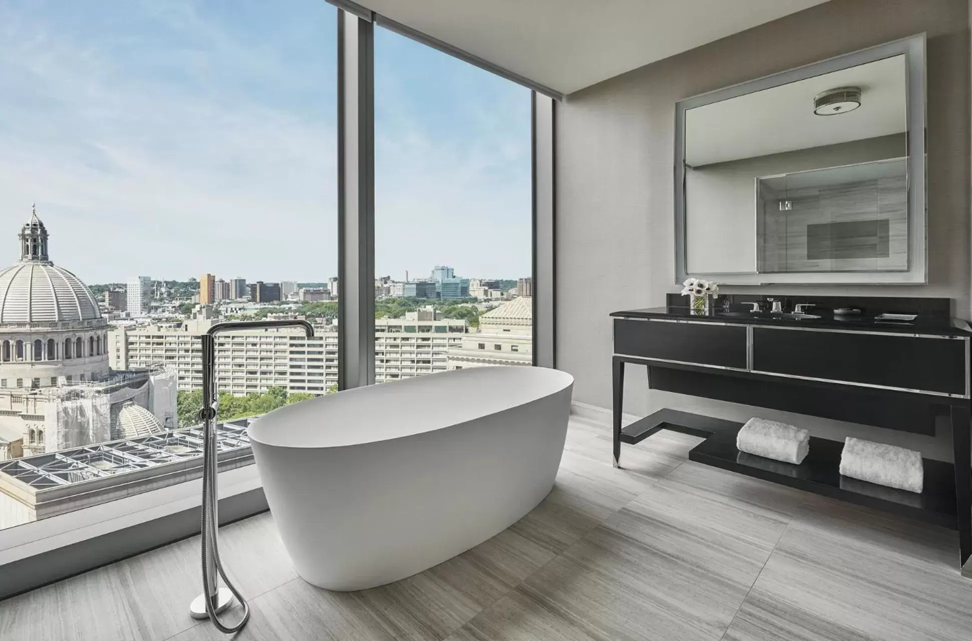 Bathroom in Four Seasons Hotel One Dalton Street, Boston