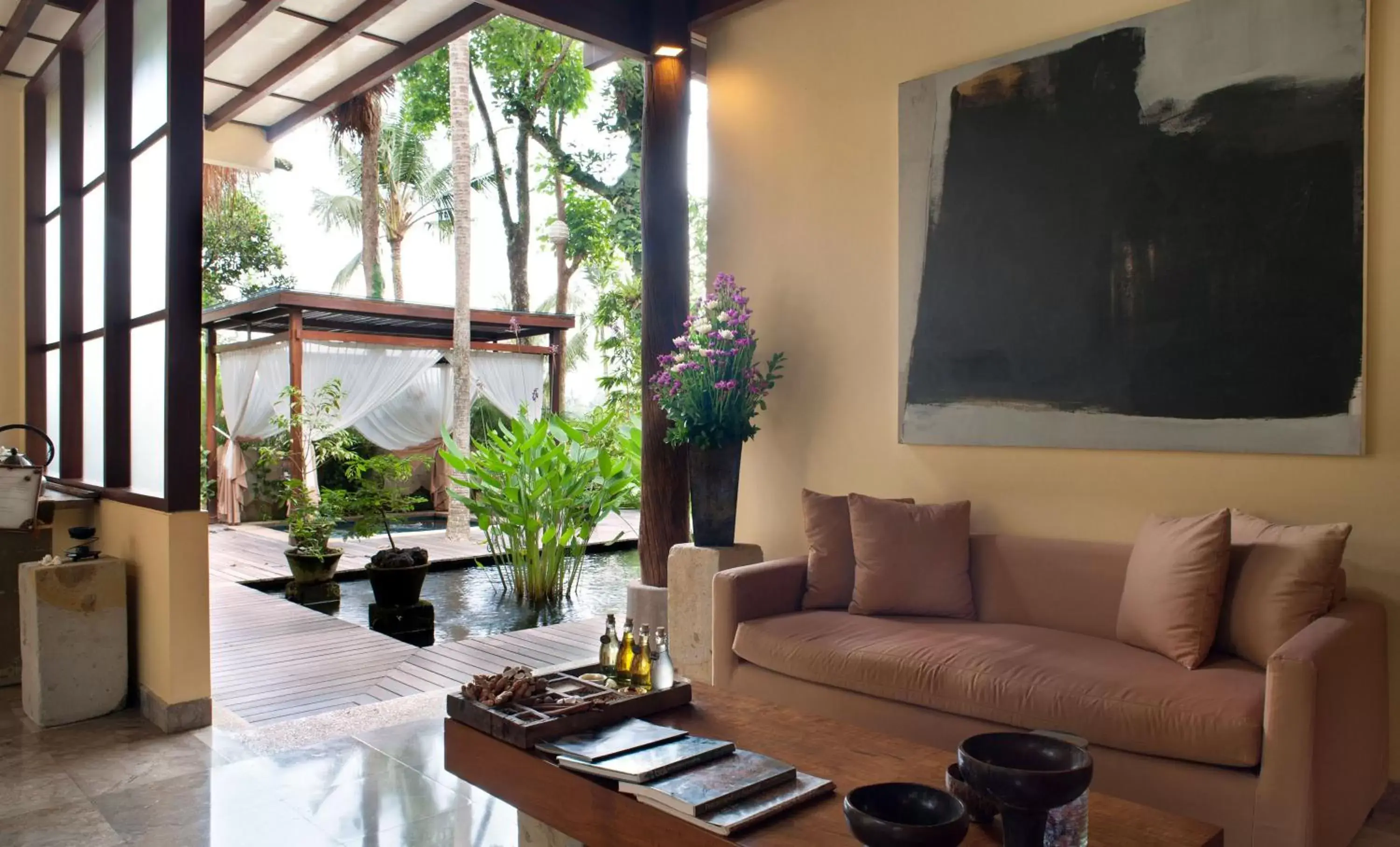 Living room, Seating Area in Komaneka at Tanggayuda Ubud