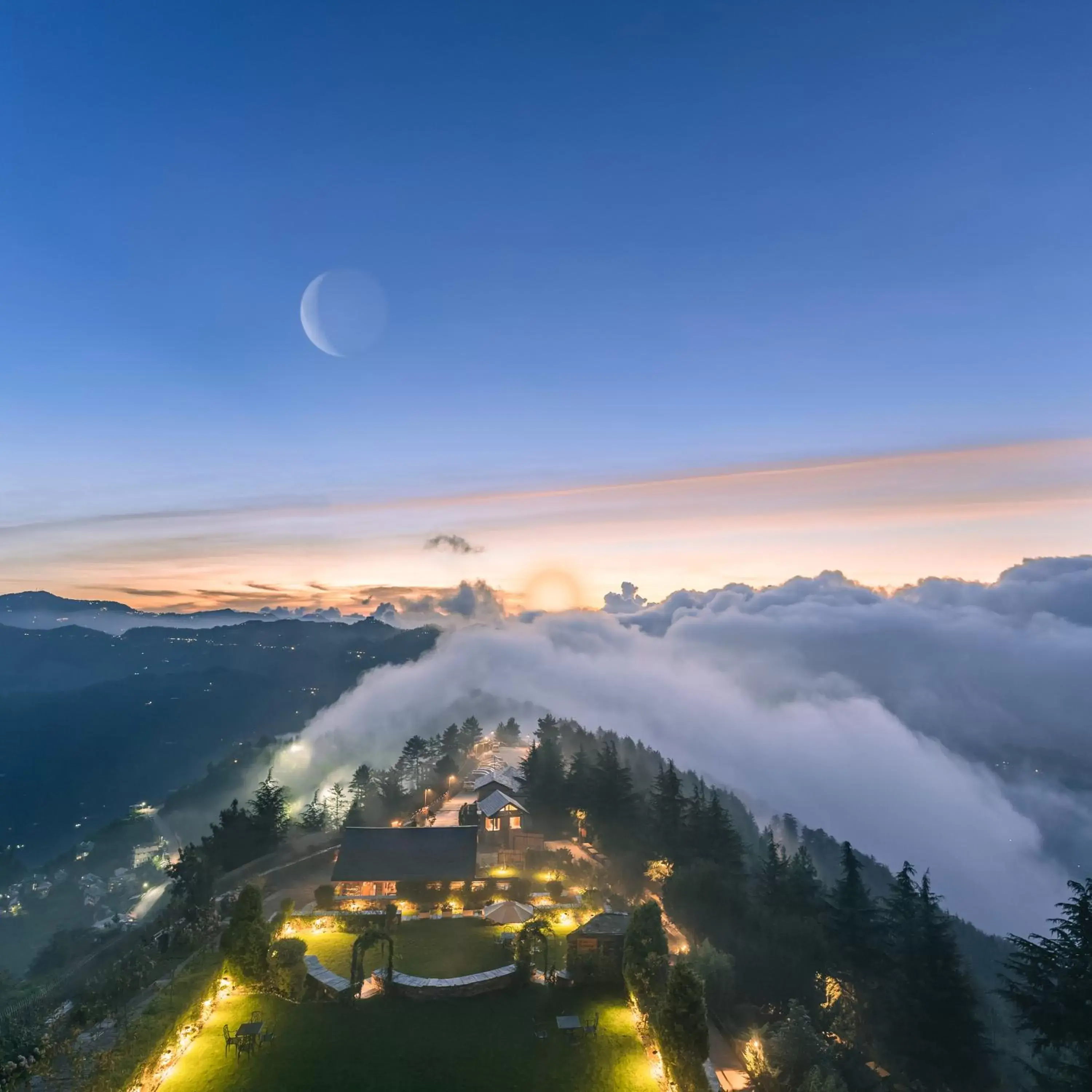 Garden view in Taj Theog Resort & Spa Shimla