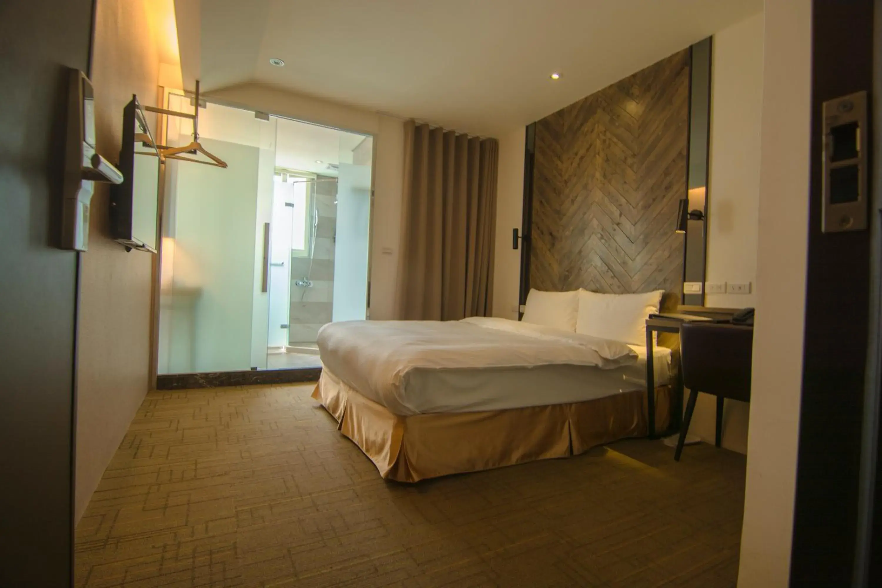 Bedroom in O2 Hotel Taipei Main Station Bedroom in O2 Hotel Taipei Main Station