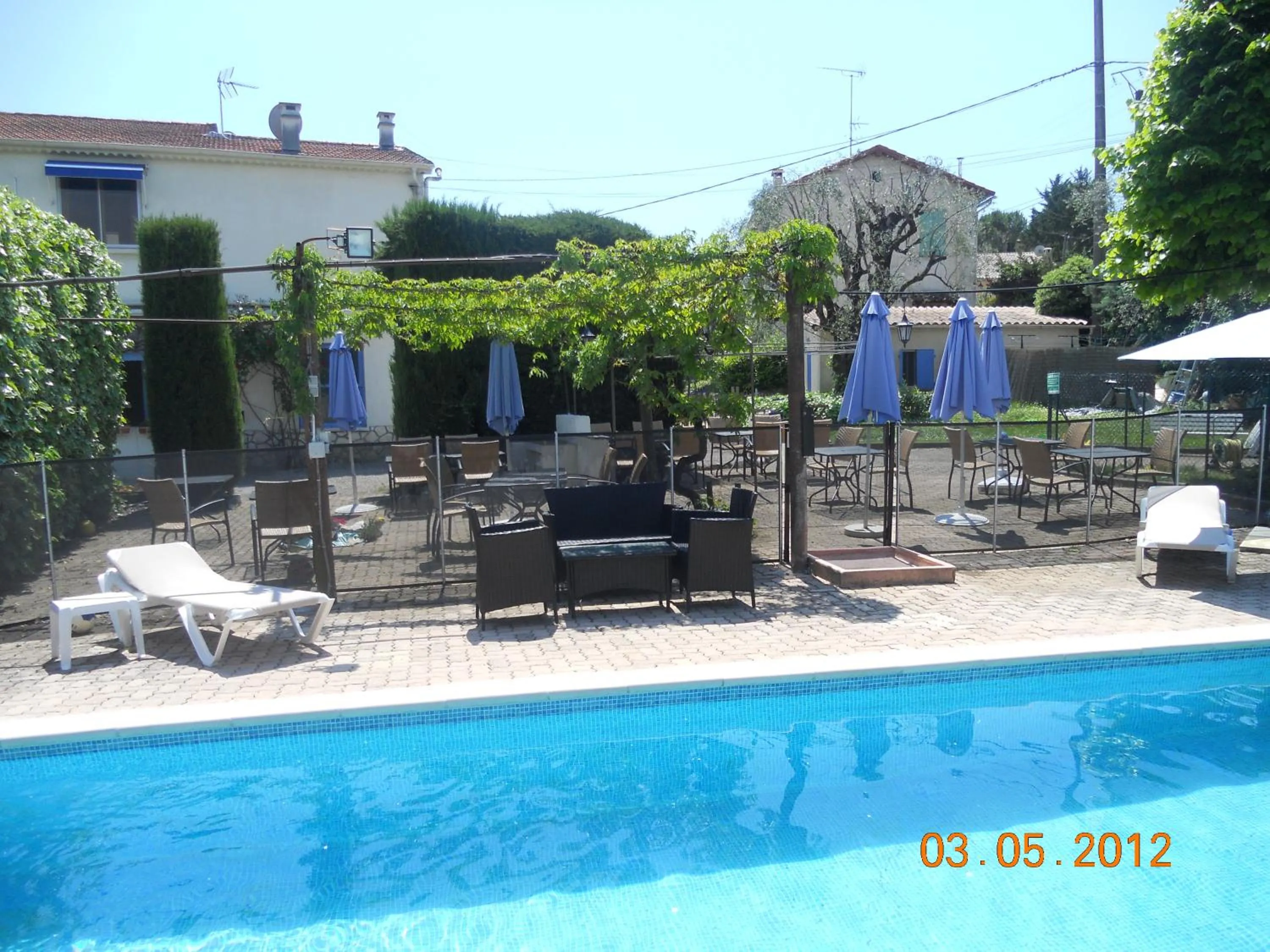 Swimming pool in Hotel Cayrons Vence & St Paul de Vence