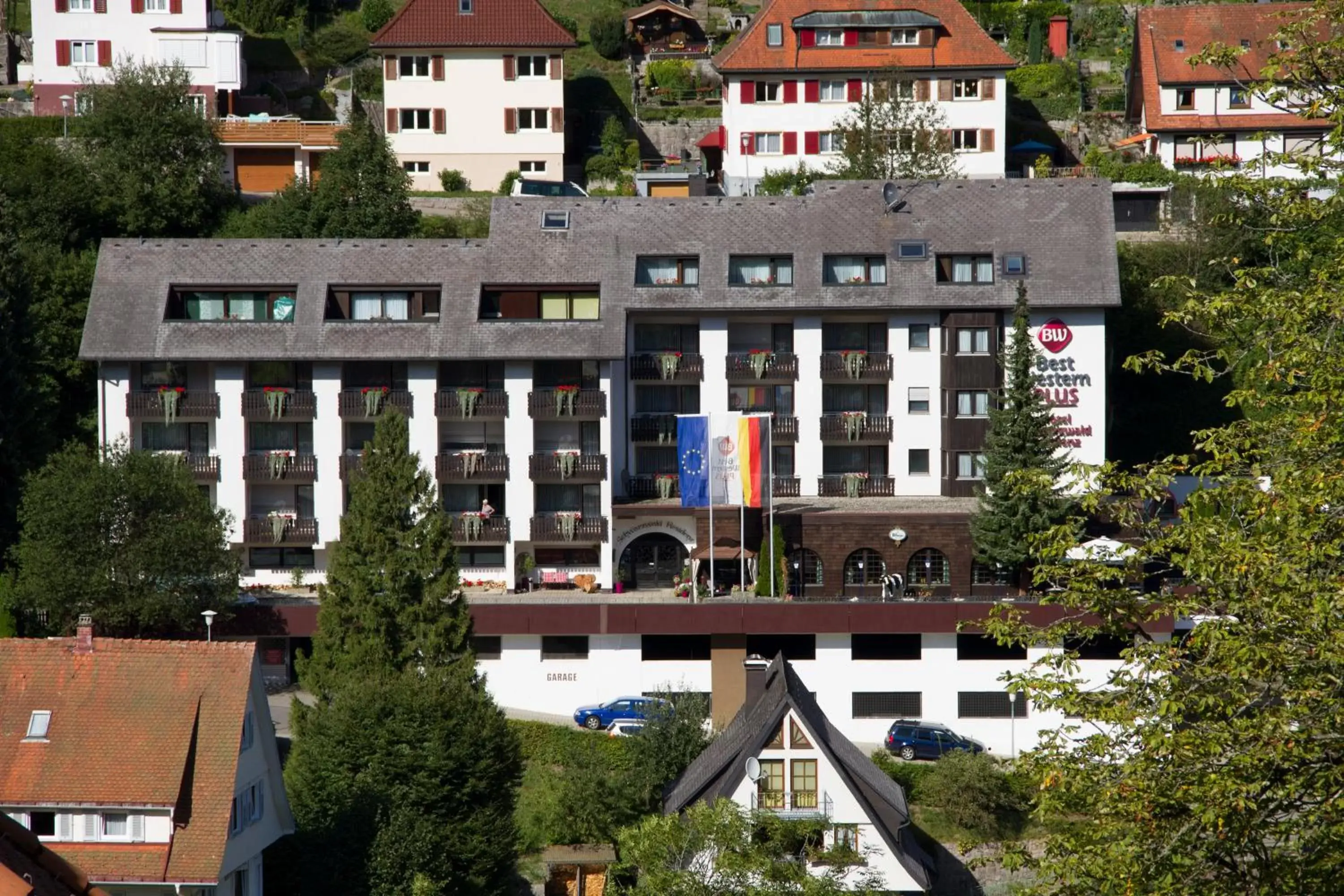 Bird's eye view, Property Building in Best Western Plus Schwarzwald Residenz