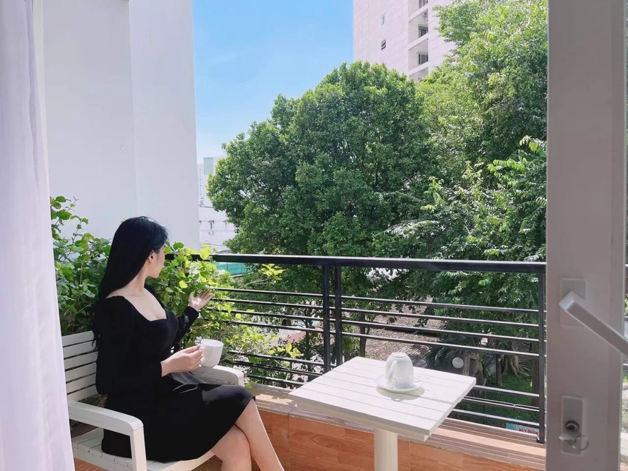 Balcony/Terrace in Chez Lotus Rose