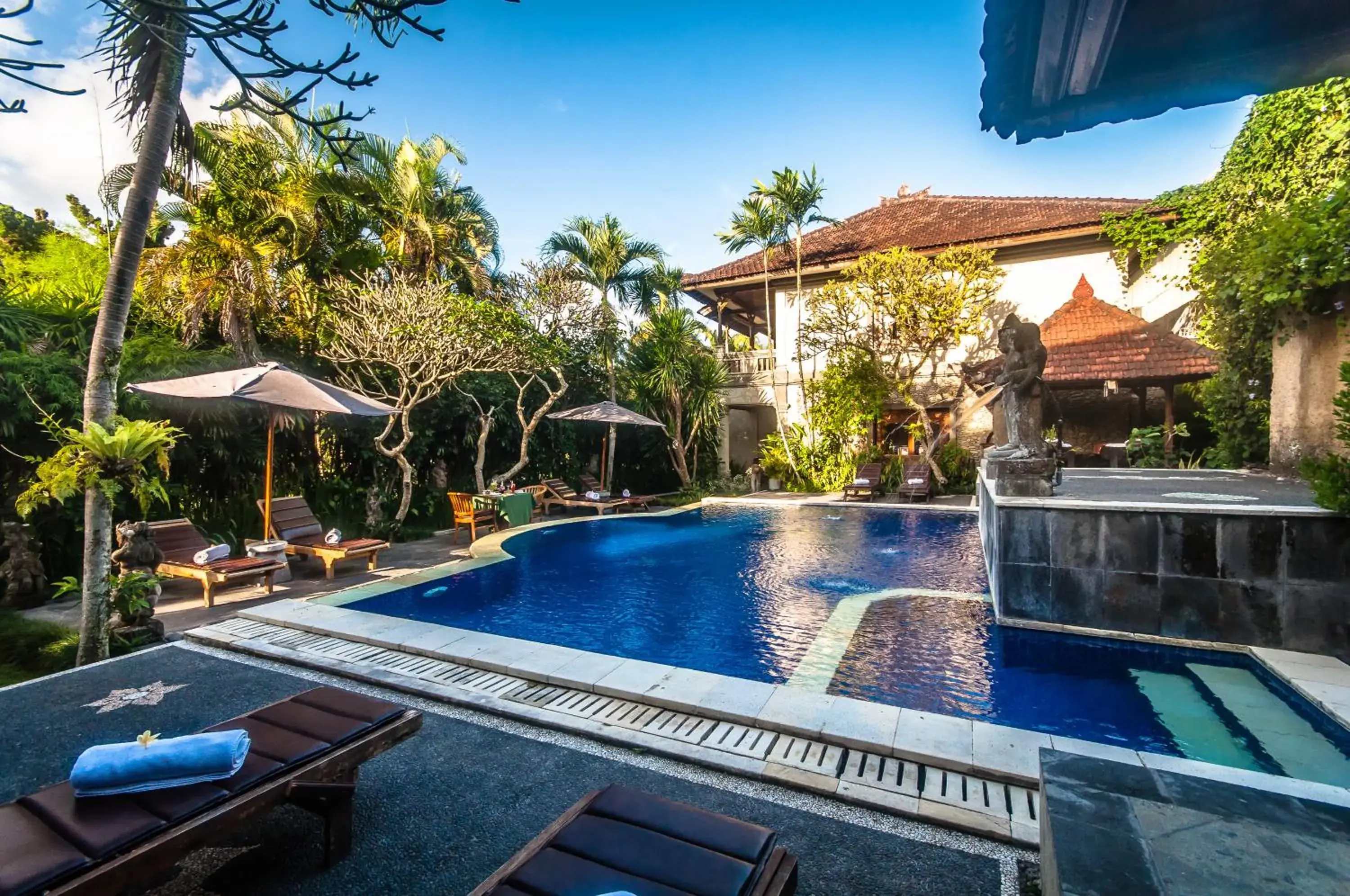 Pool view in Sahadewa Resort & Spa Pool view in Sahadewa Resort & Spa