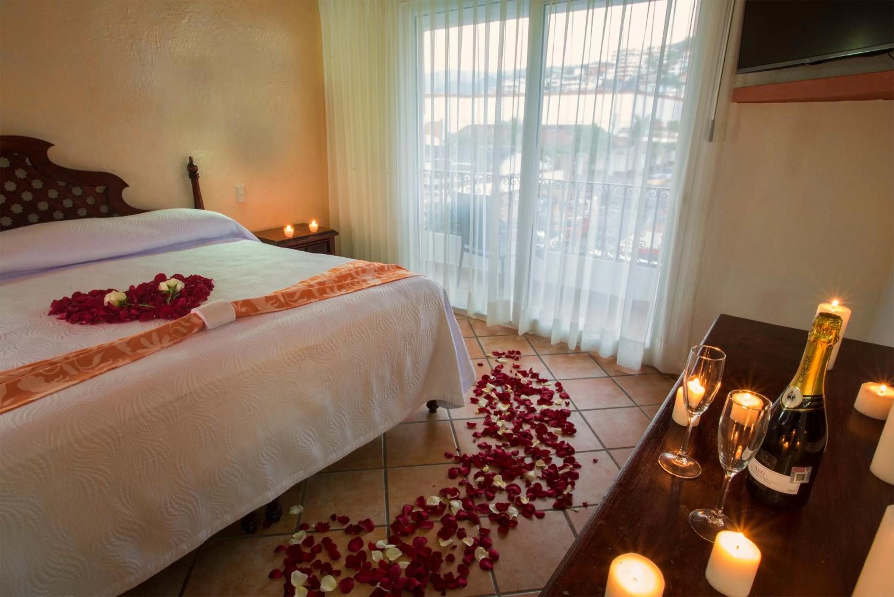 Bed in Hotel El Pescador