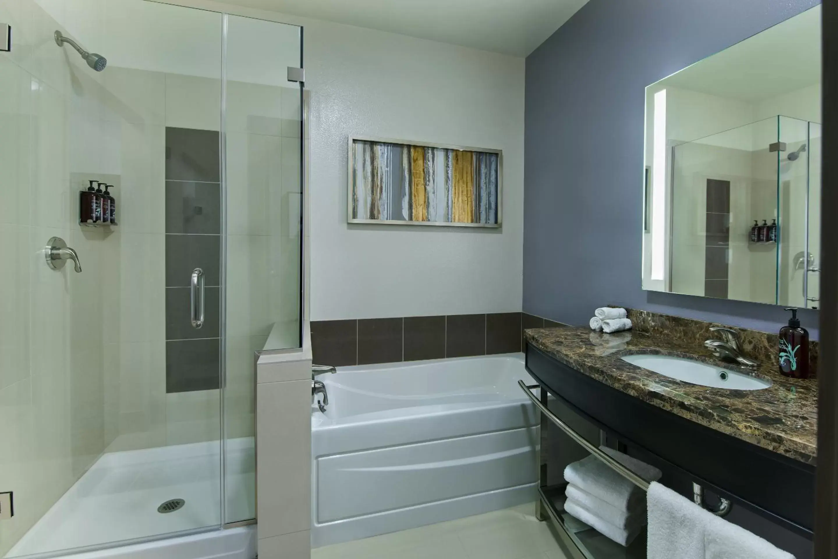 Shower, Bathroom in Oxford Suites Sonoma - Rohnert Park