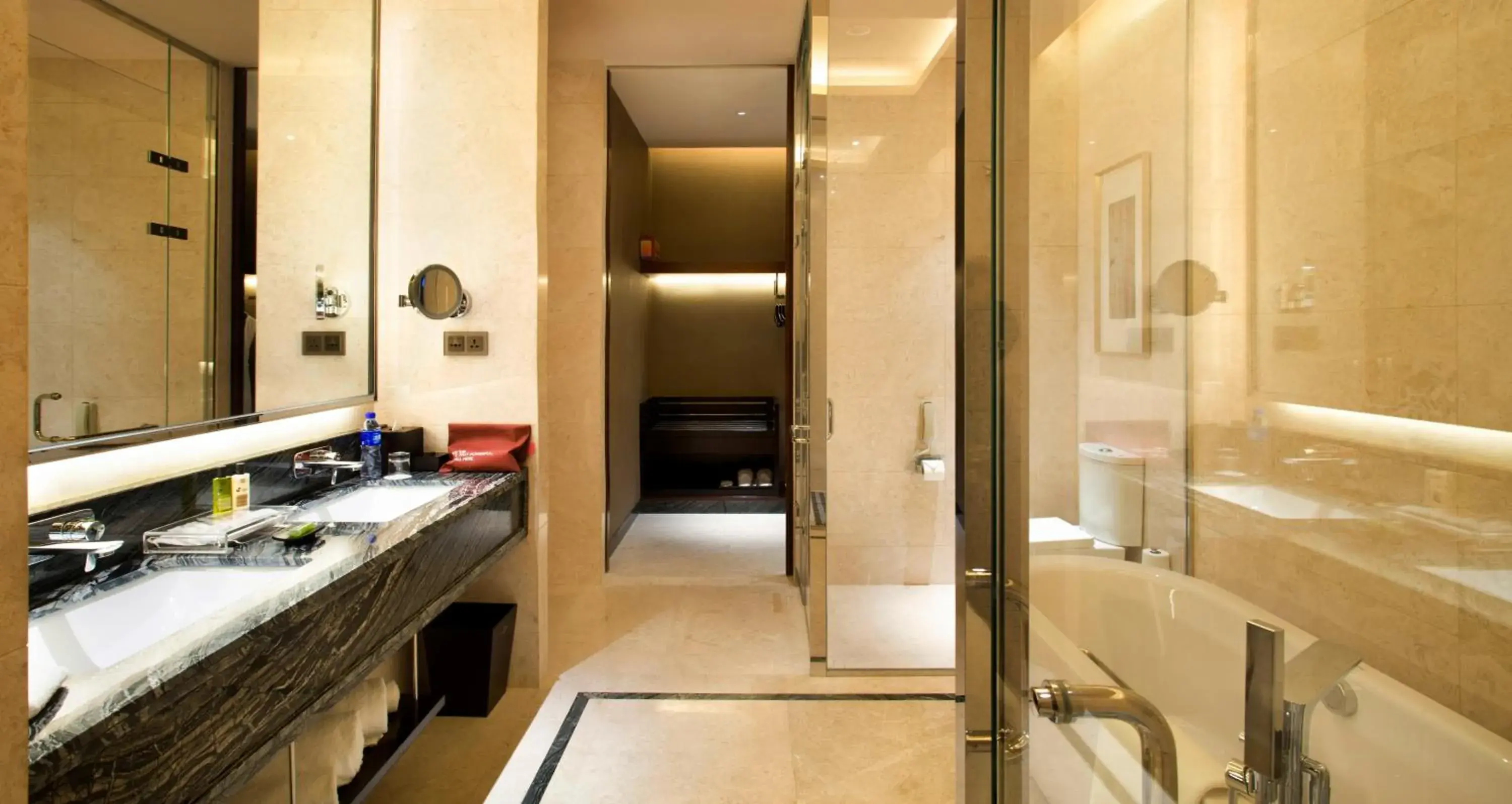 Bathroom in Crowne Plaza Tianjin Jinnan, an IHG Hotel