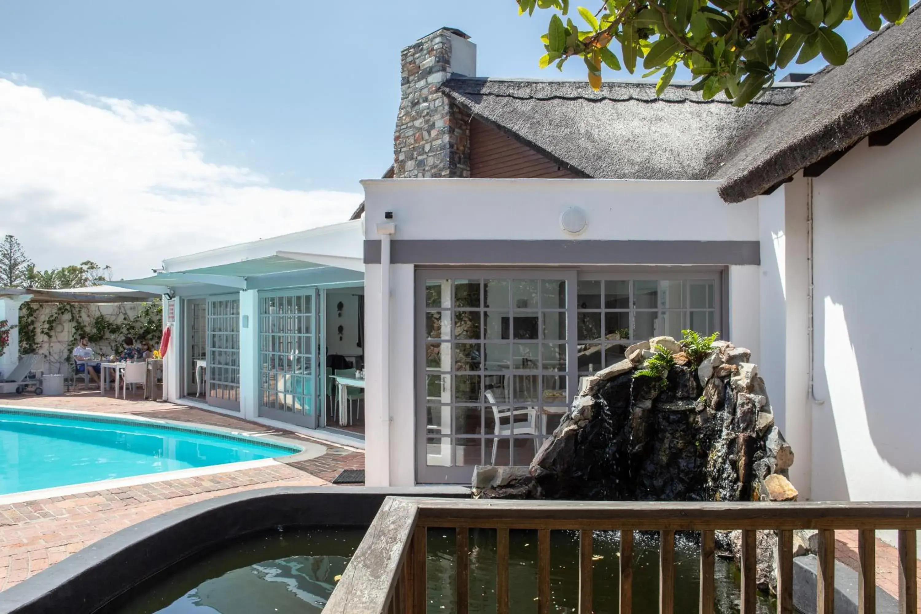 Balcony/Terrace, Swimming Pool in Whale Rock Luxury Lodge