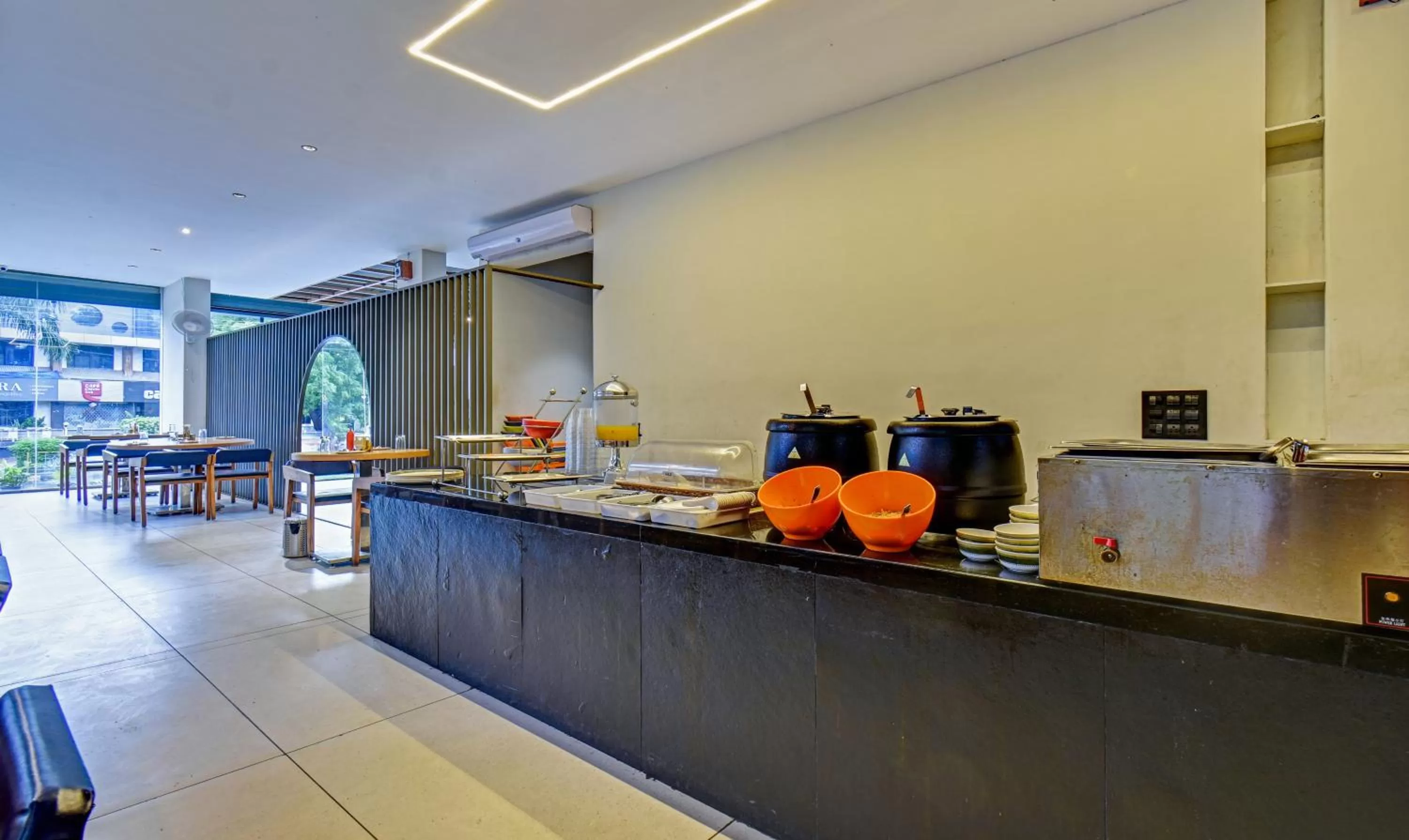 Buffet breakfast in Treebo Aroma Executive