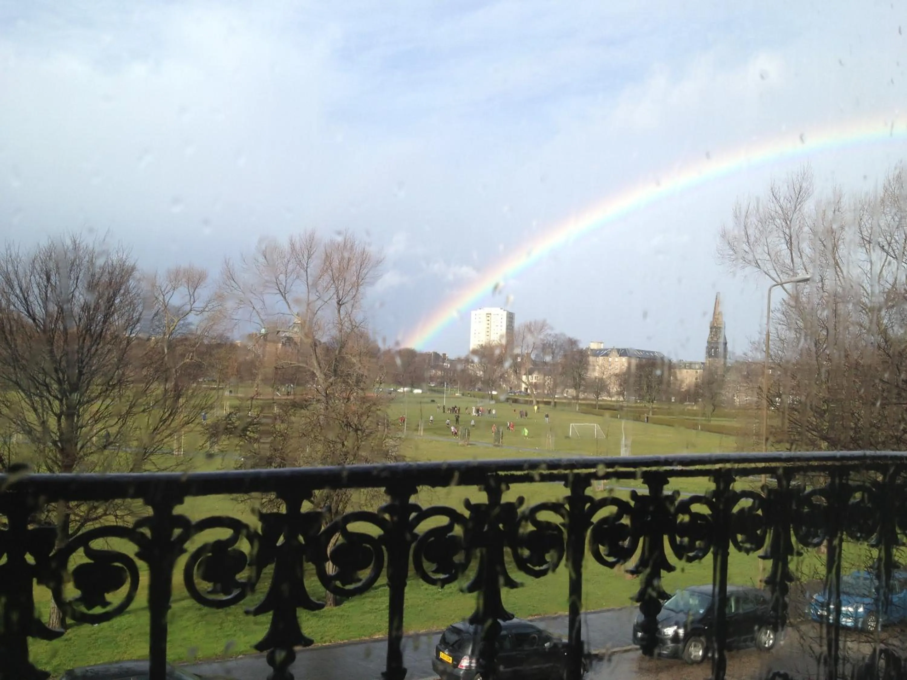 Garden view, Winter in Adelphi Hotel