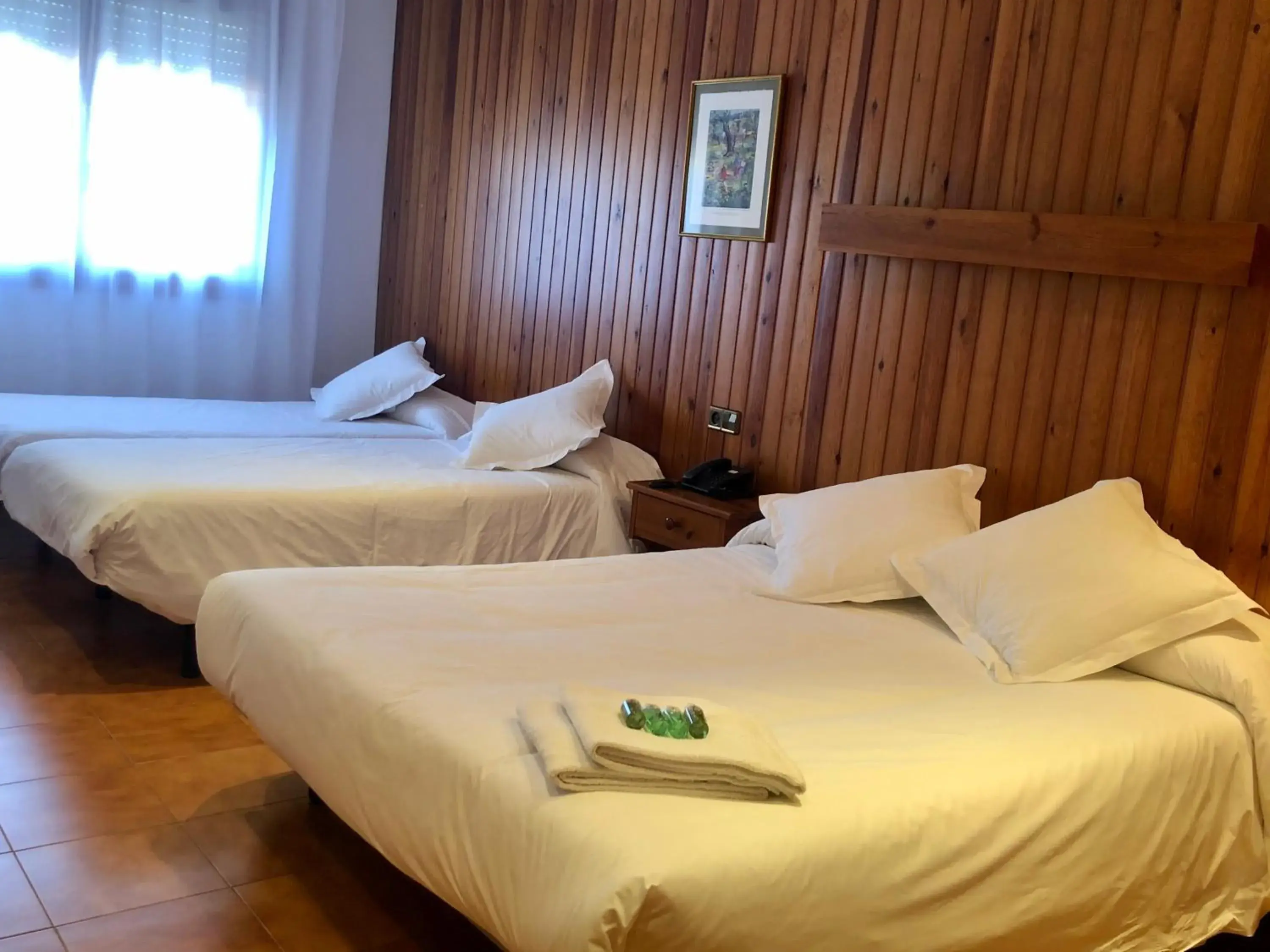 Bed in Hotel Solana del Ter