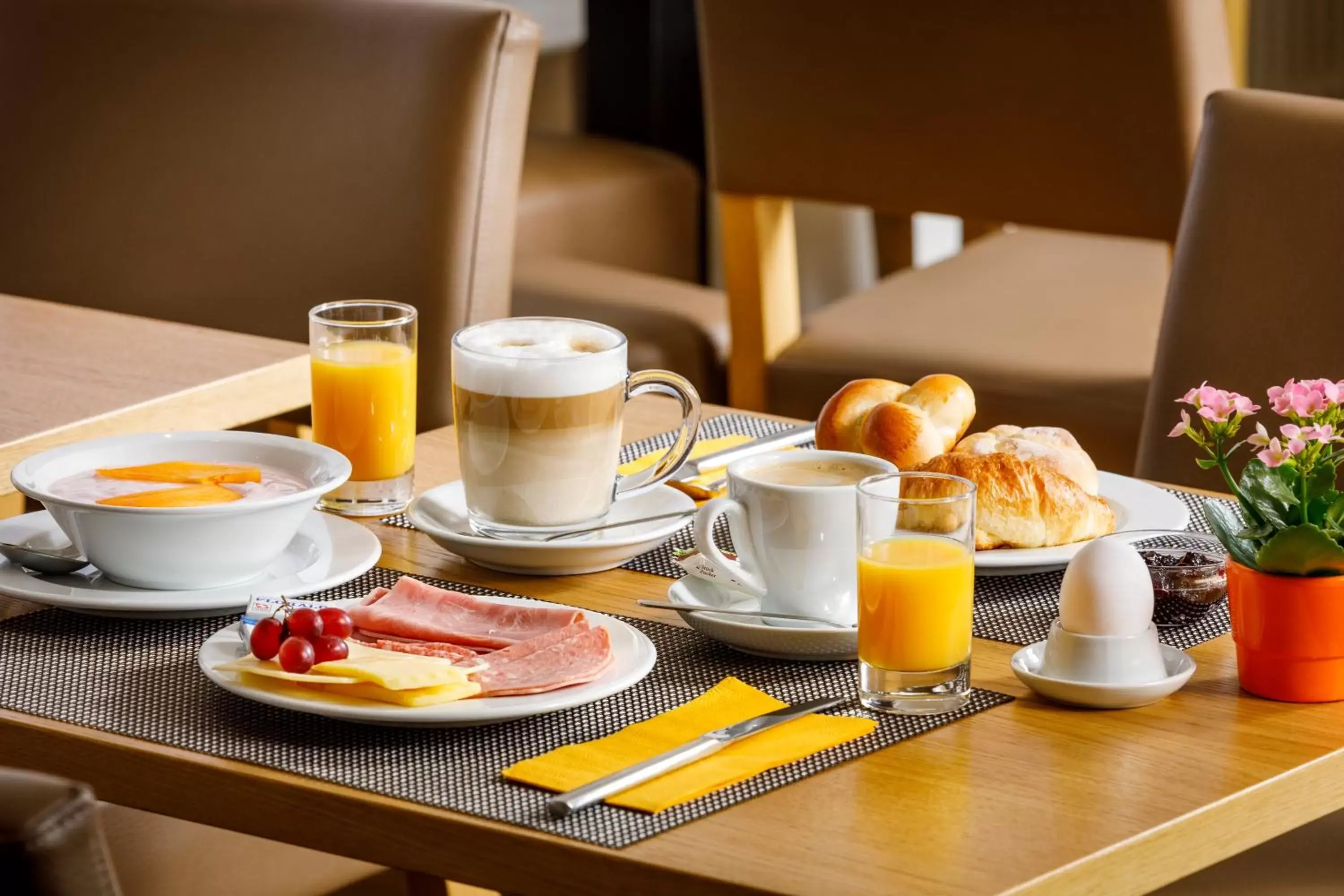 Food close-up, Breakfast in Central Hotel Post