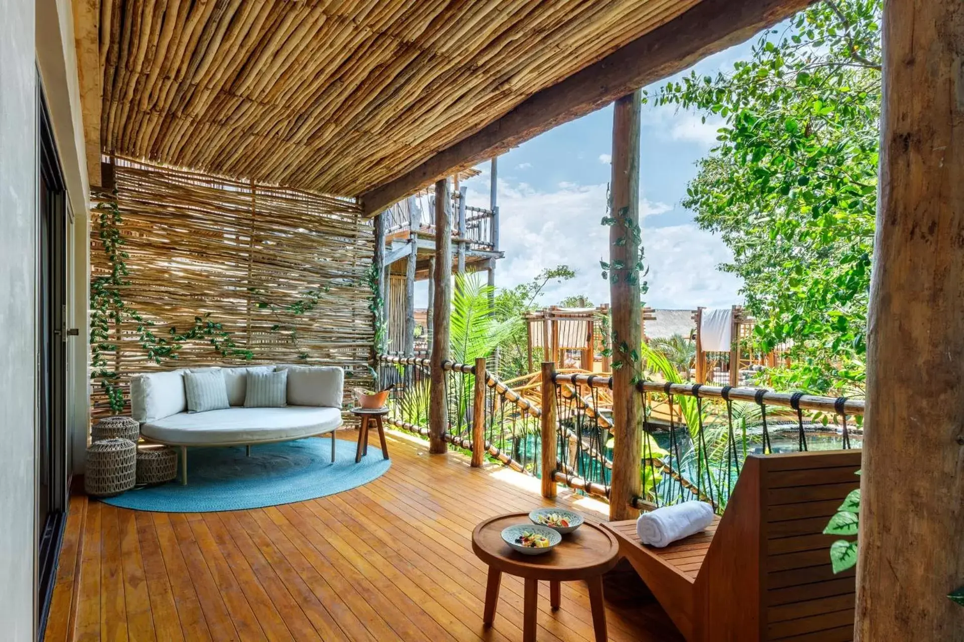 Balcony/Terrace in Hotel Shibari - Restaurant & Cenote Club