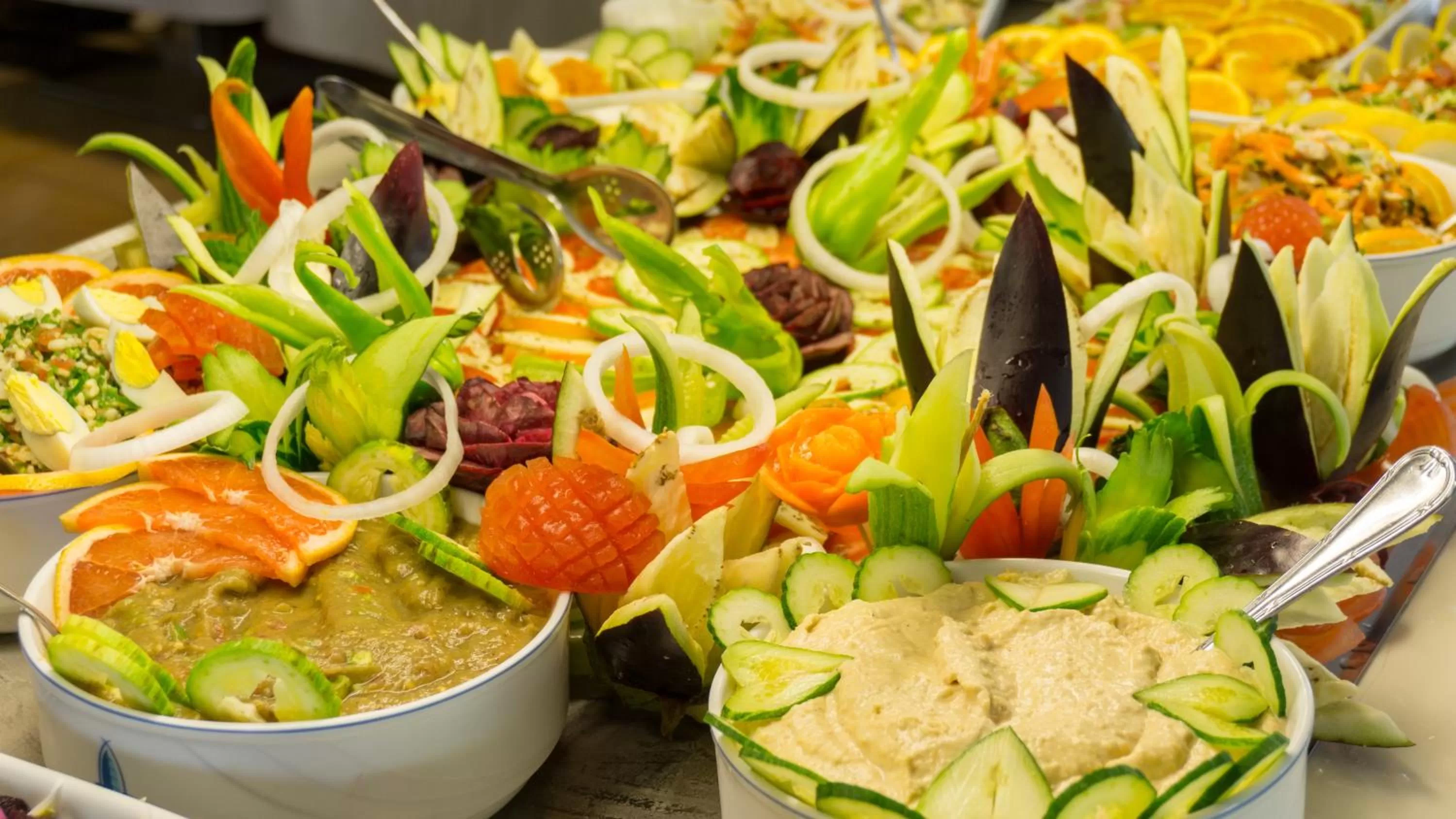 Food close-up in The Penthouse Suites Hotel