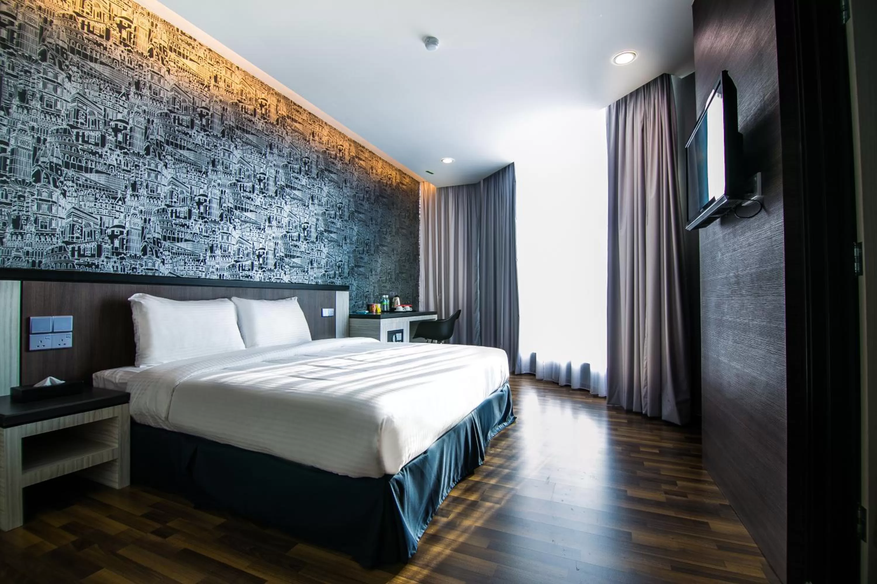 Photo of the whole room, Bed in INDRA HOTEL - BOUTIQUE SUITES