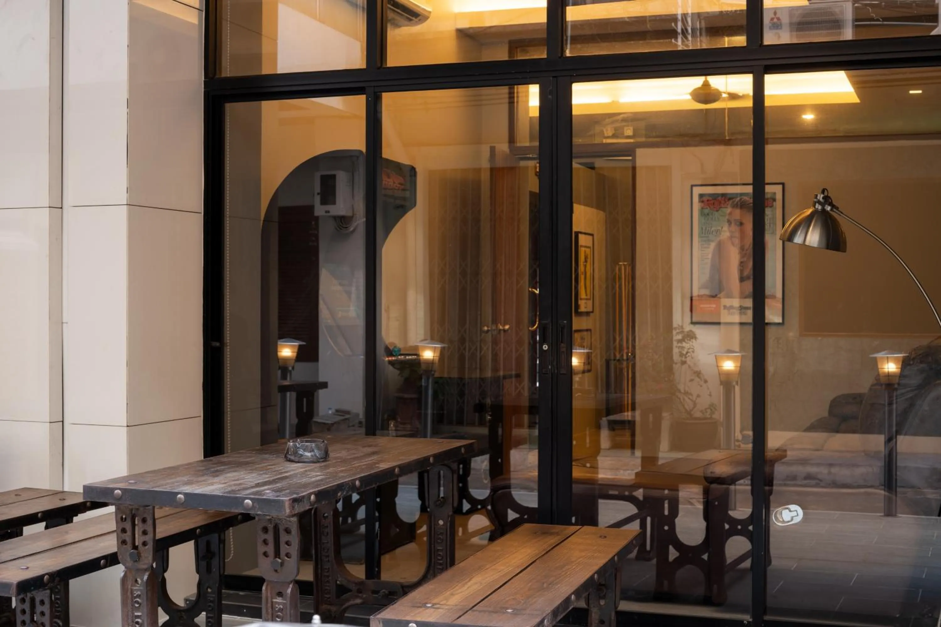 Seating area in iCheck inn Gems Center Silom