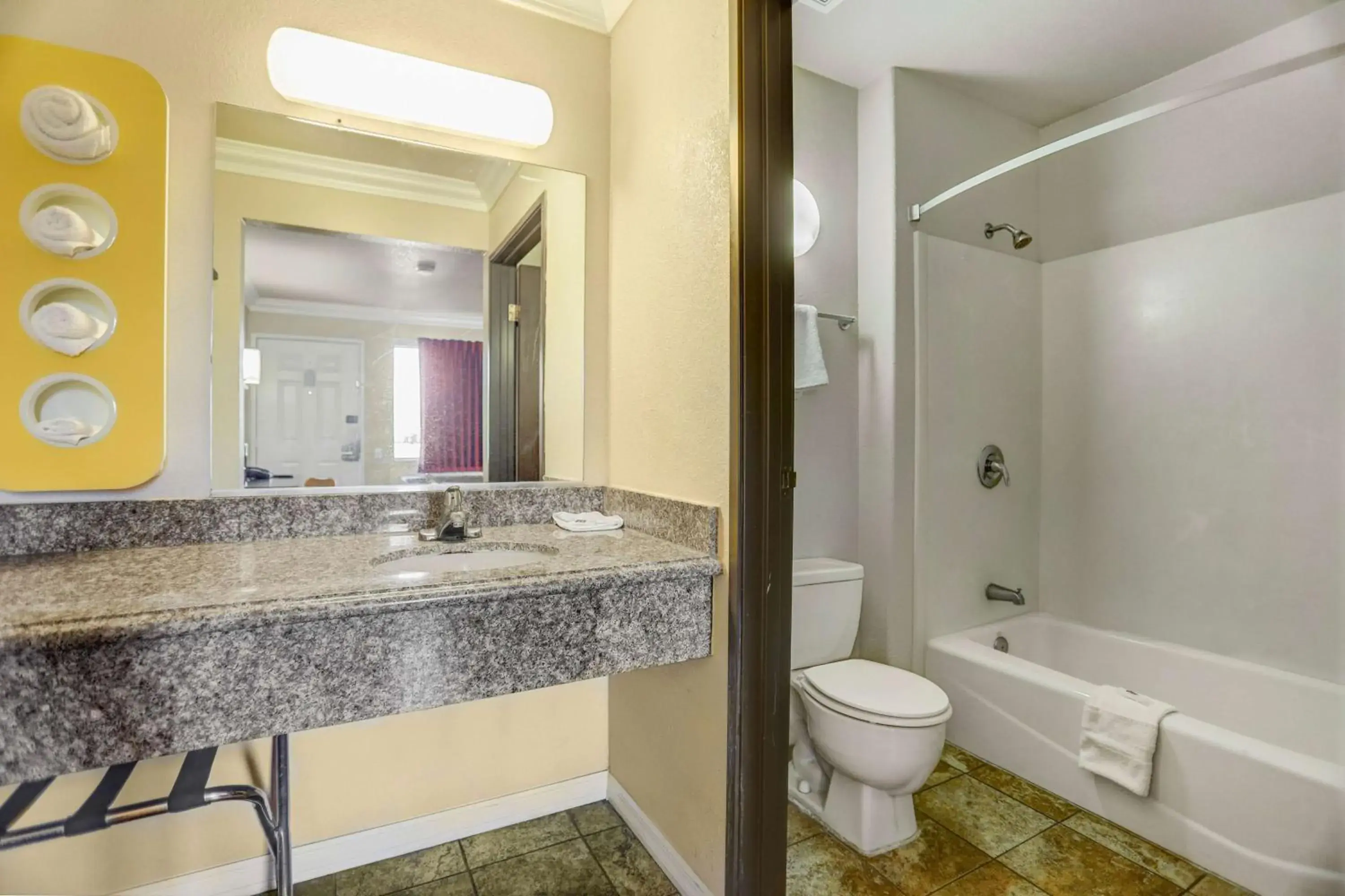 Photo of the whole room, Bathroom in Motel 6-Fresno, CA - Belmont Ave