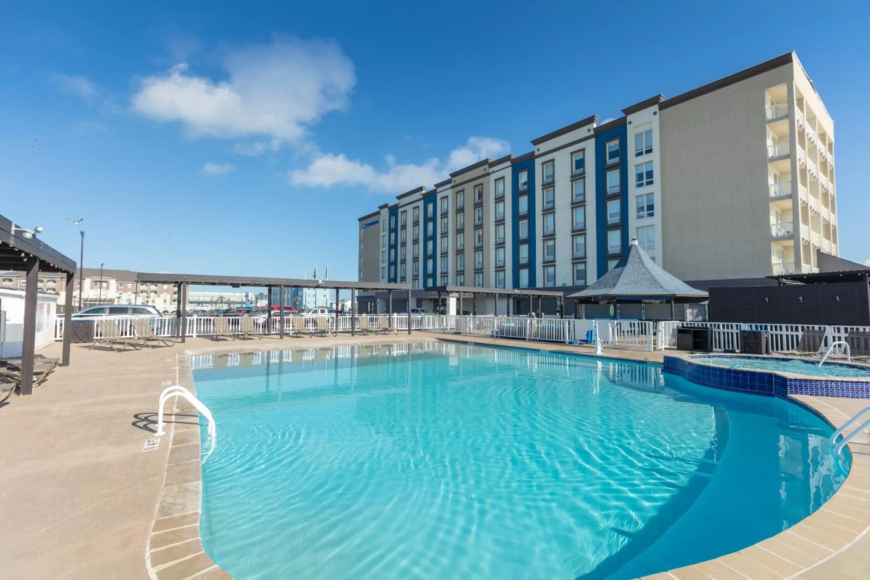 Pool view in Wyndham Corpus Christi Resort North Padre Island