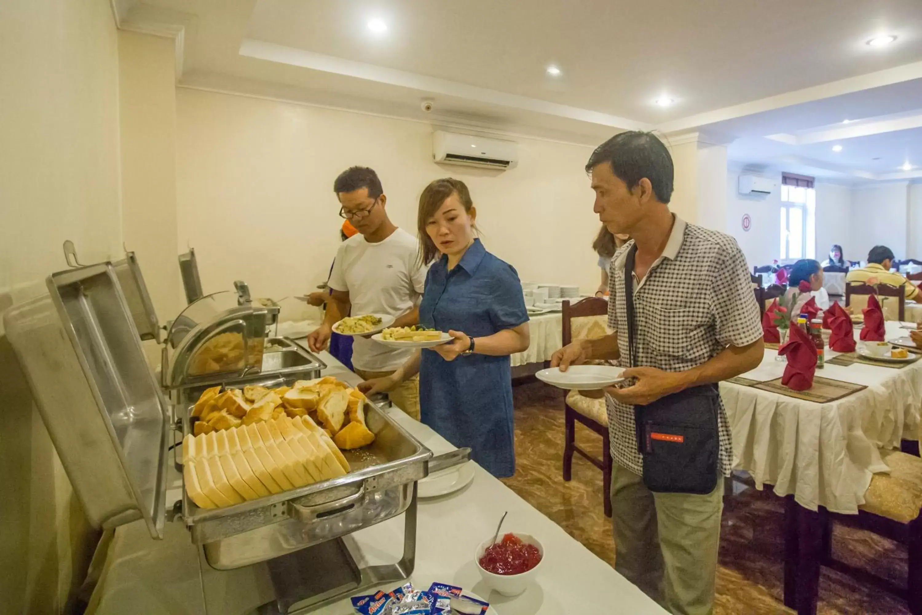 Asian breakfast in Good Luck Day Hotel & Apartment