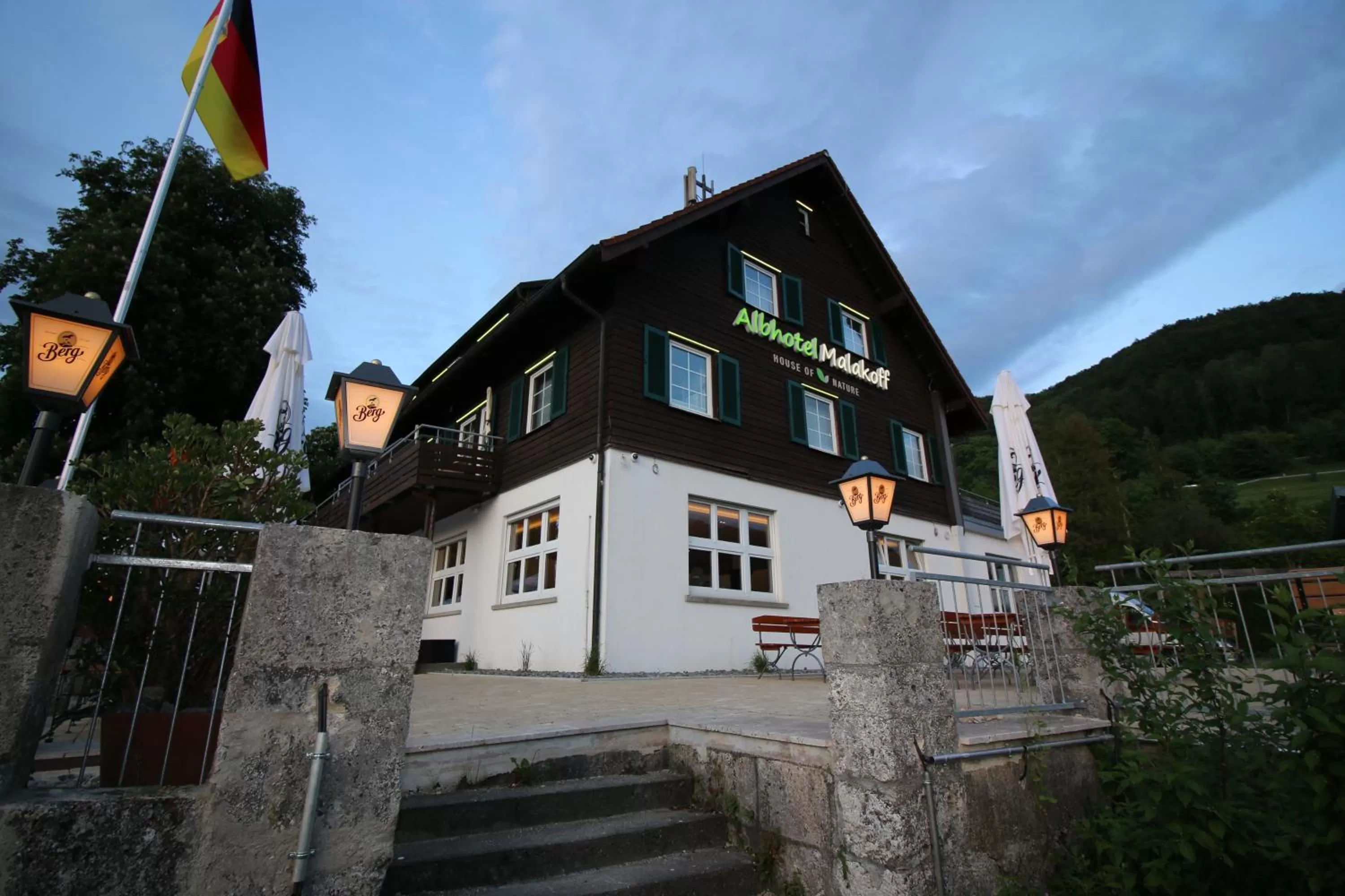 Property building in Albhotel Malakoff - House of Nature