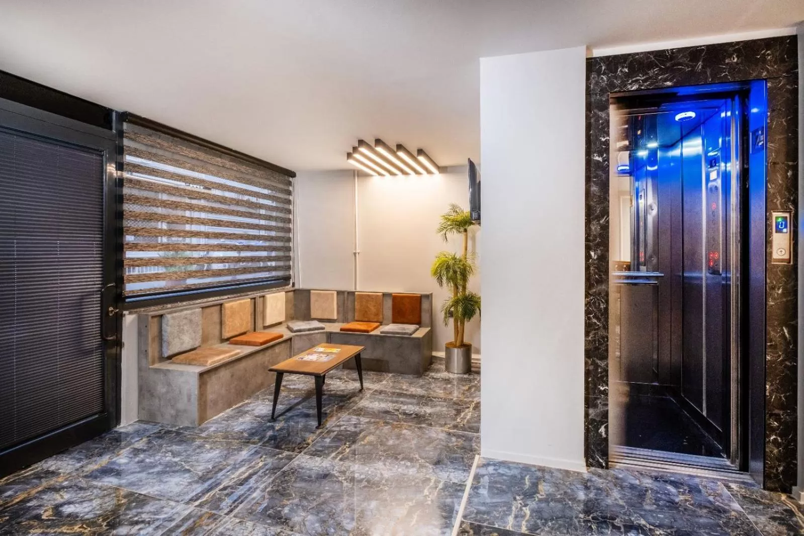 Seating area in The Queen Hotel