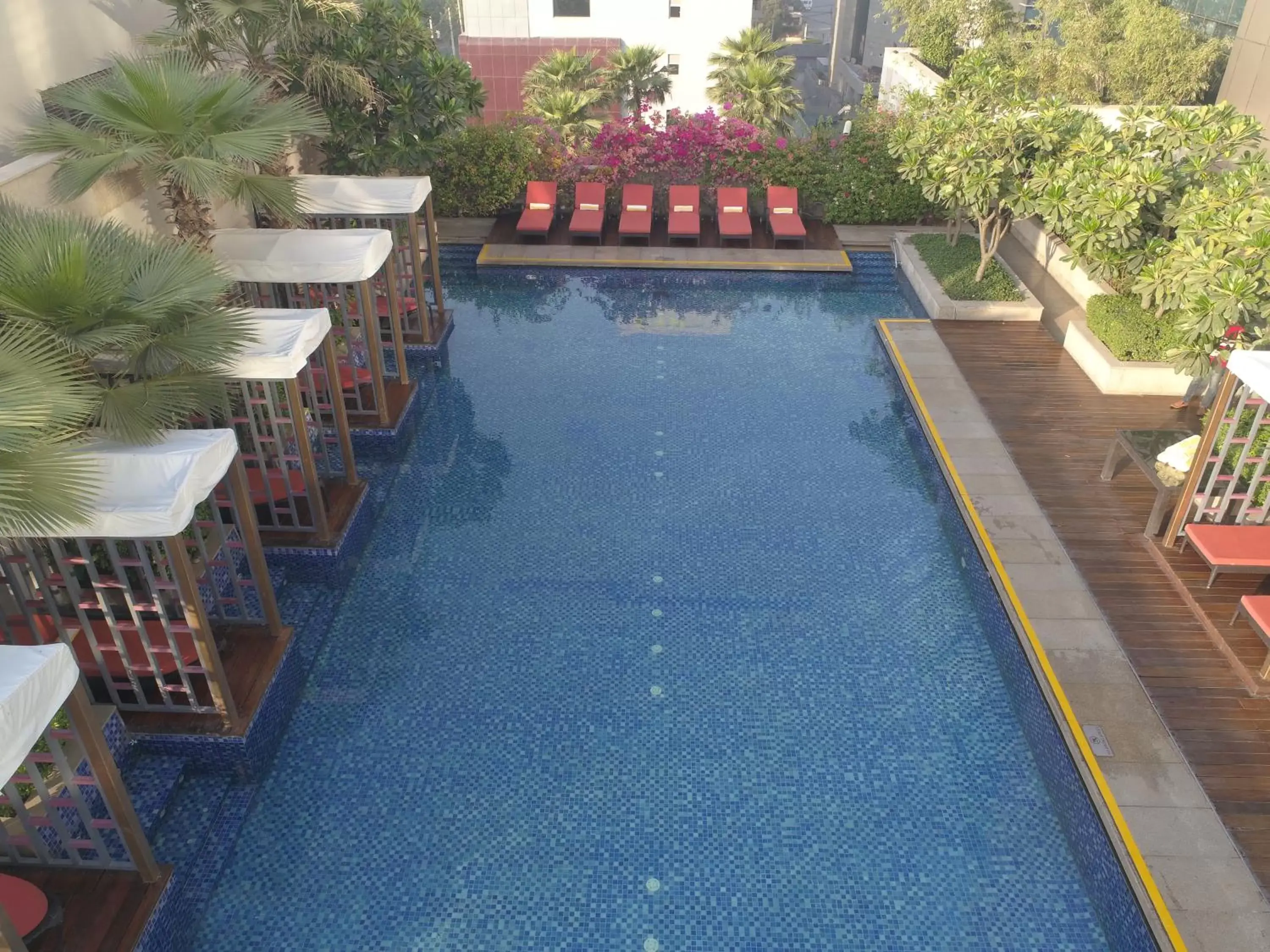 Swimming pool, Pool View in Taj City Centre Gurugram