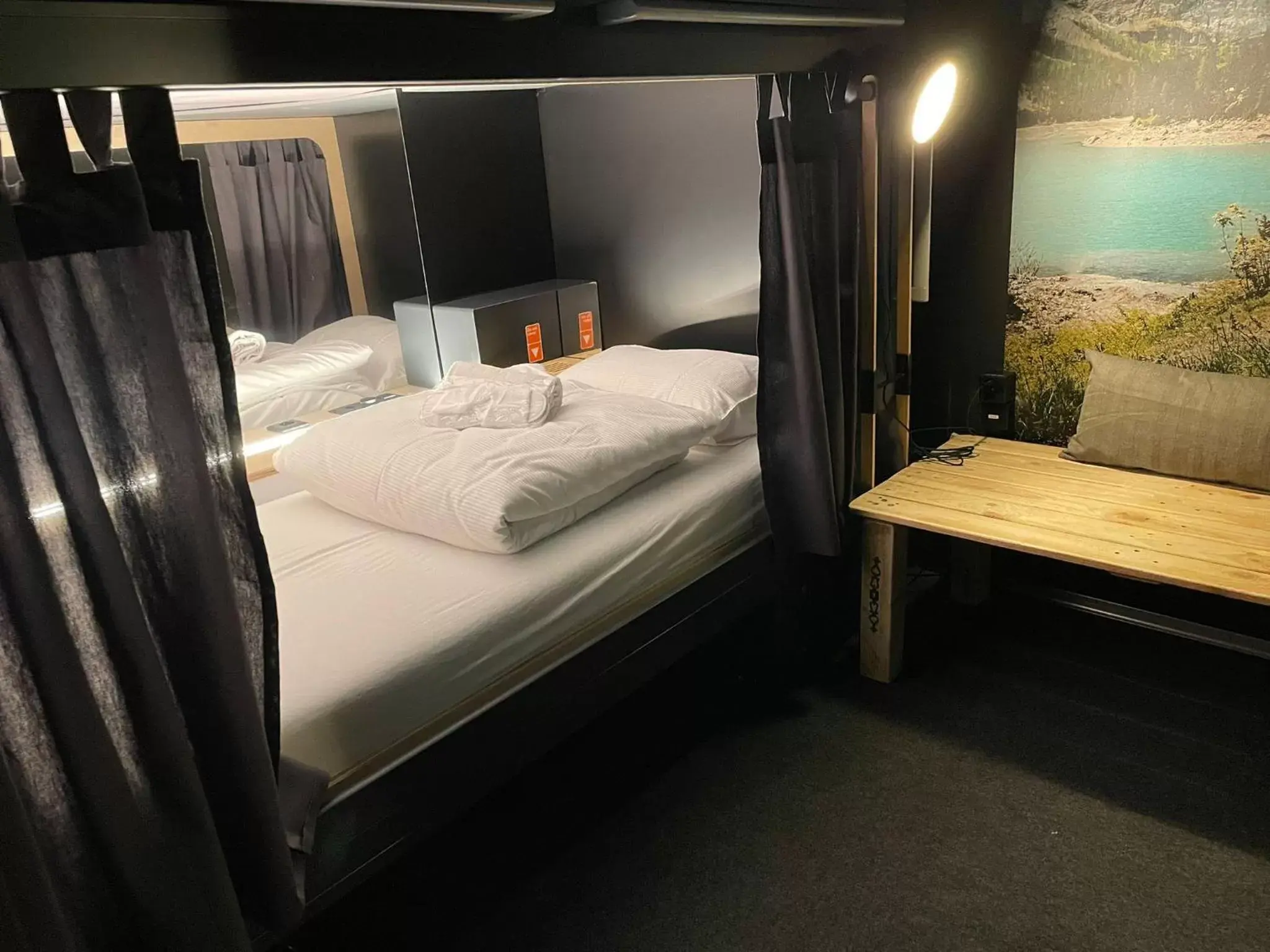 Photo of the whole room, Bed in Capsule Hotel - Alpine Garden Zurich Airport
