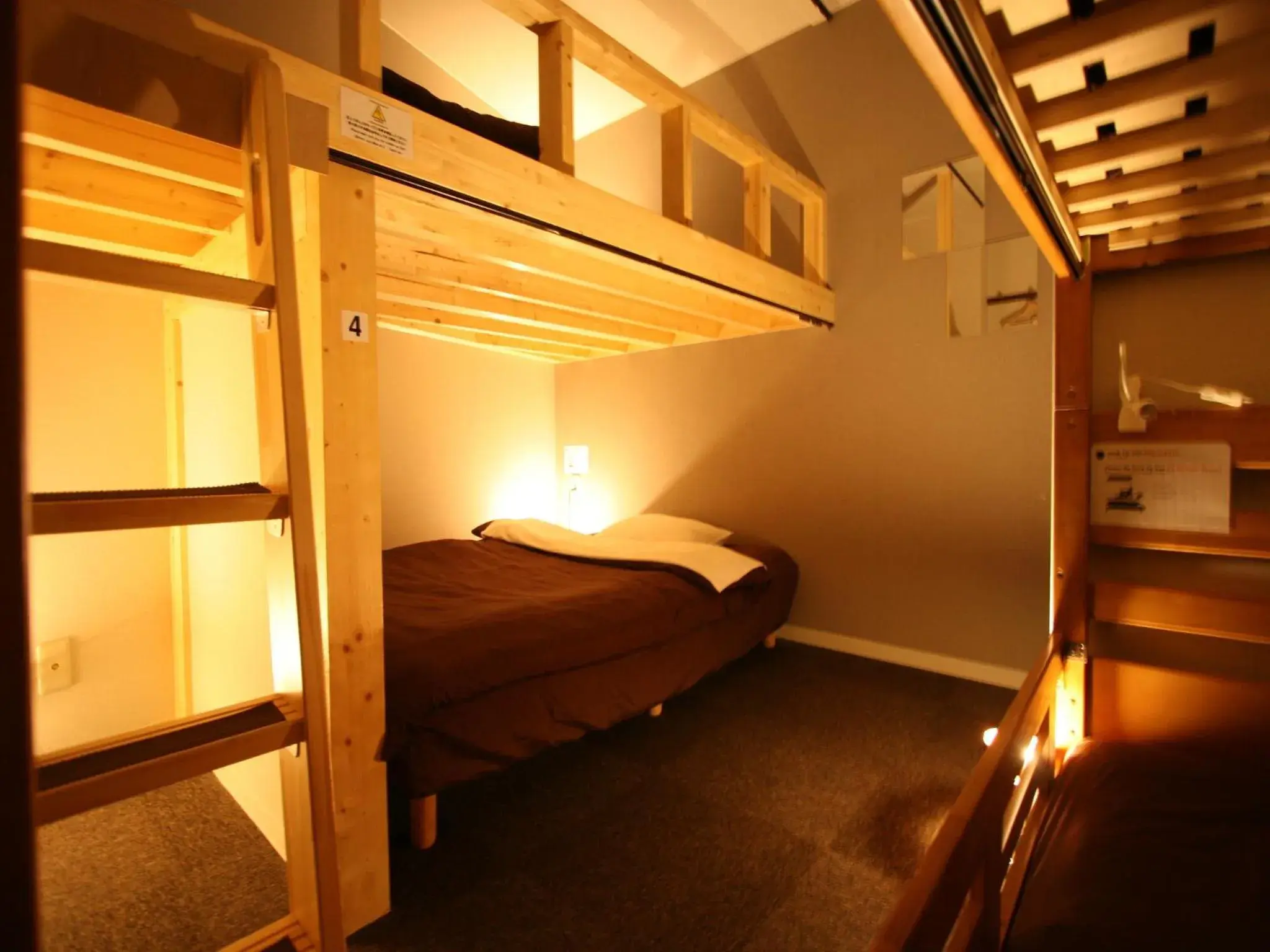 Bathroom, Bunk Bed in Osaka Guesthouse Nest