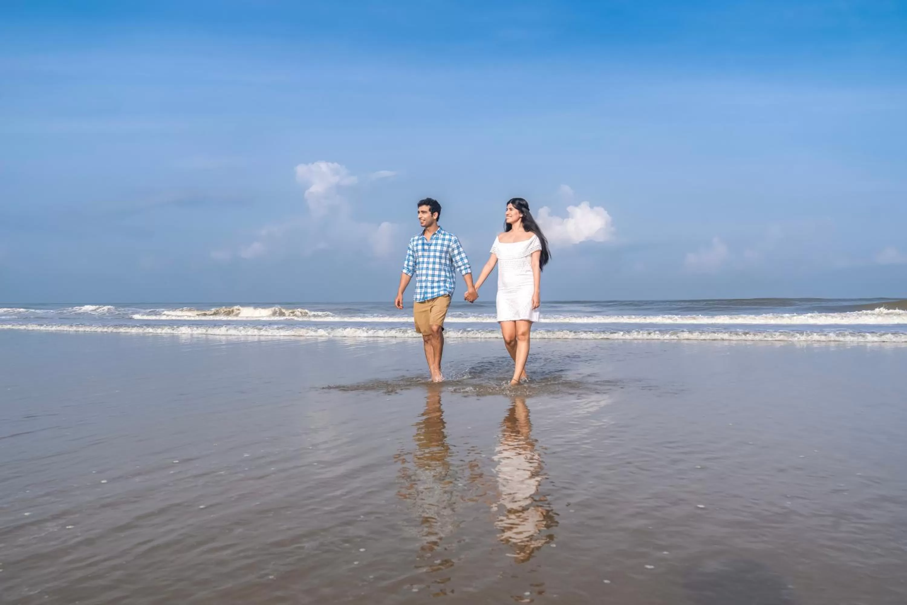 Beach in Country Inn Goa Varca Beach - 2 minutes walk to the beach