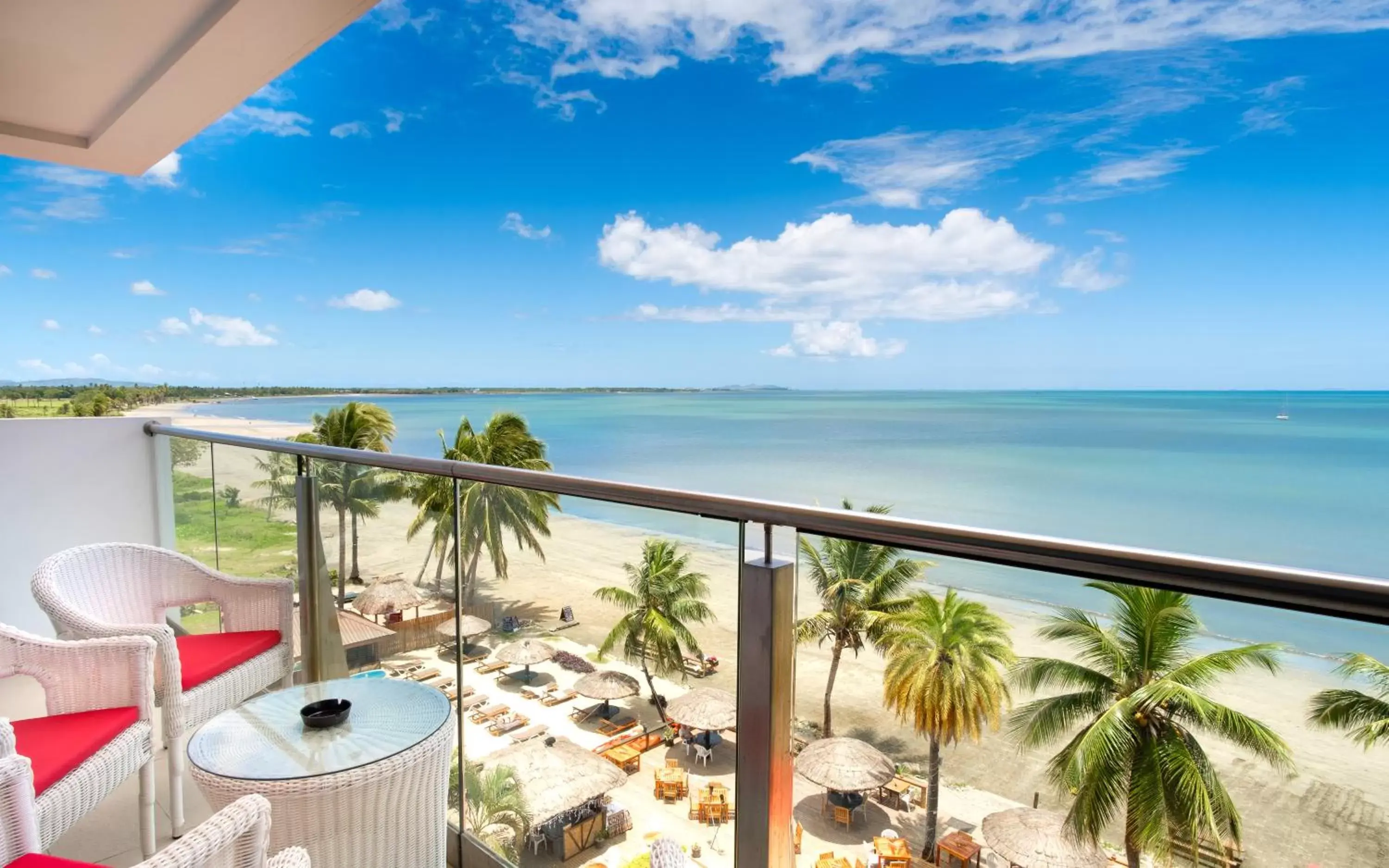 Balcony/Terrace, Sea View in Ramada Suites by Wyndham Wailoaloa Beach Fiji