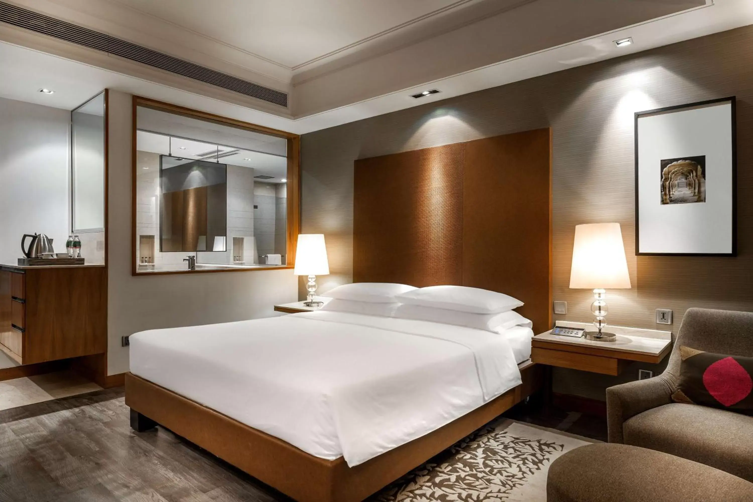 Photo of the whole room, Bed in Hyatt Ahmedabad