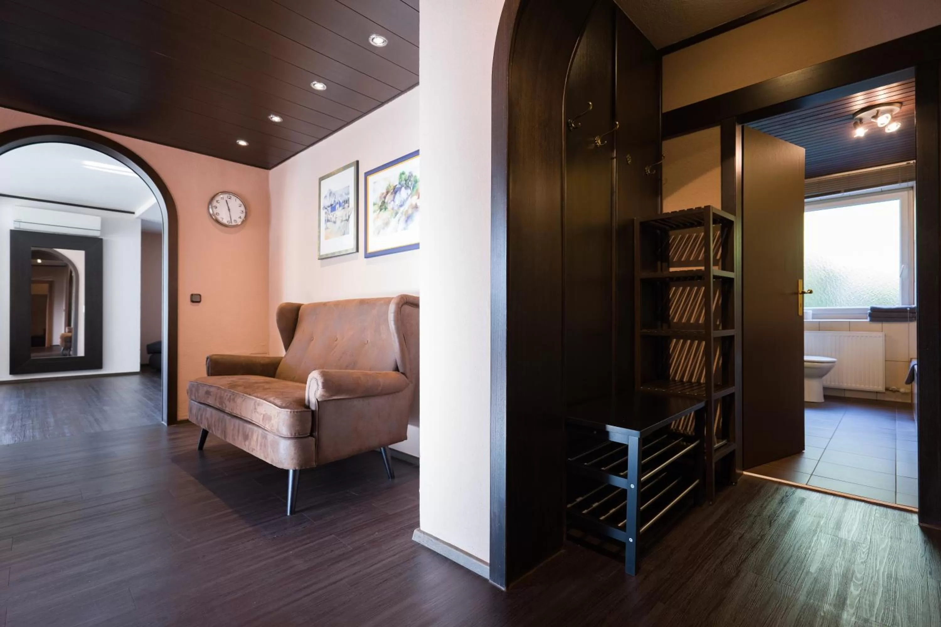 Seating area, Bed in Hotel Salzburg