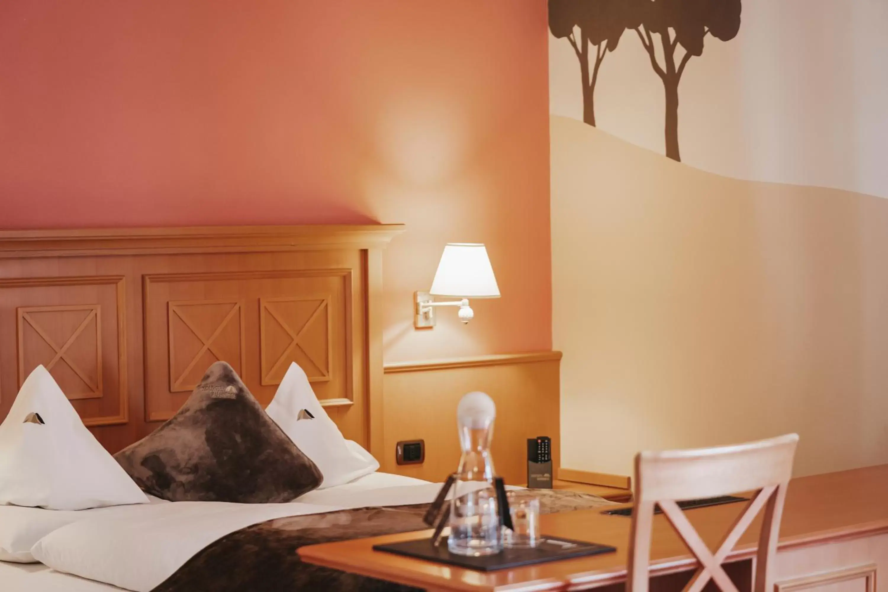 Bed in Hotel Alpenrose