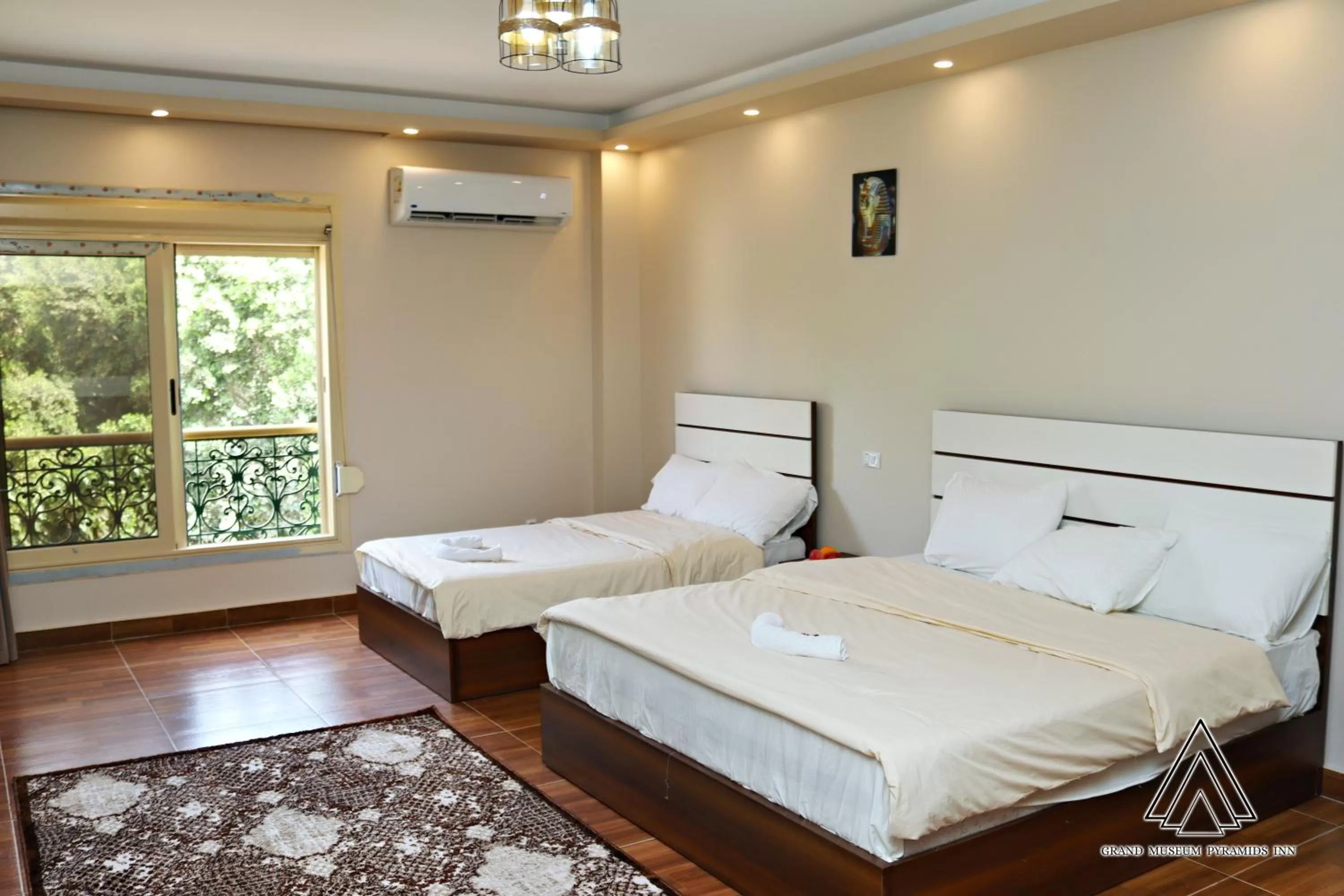 Bed in Grand Museum Pyramids Inn