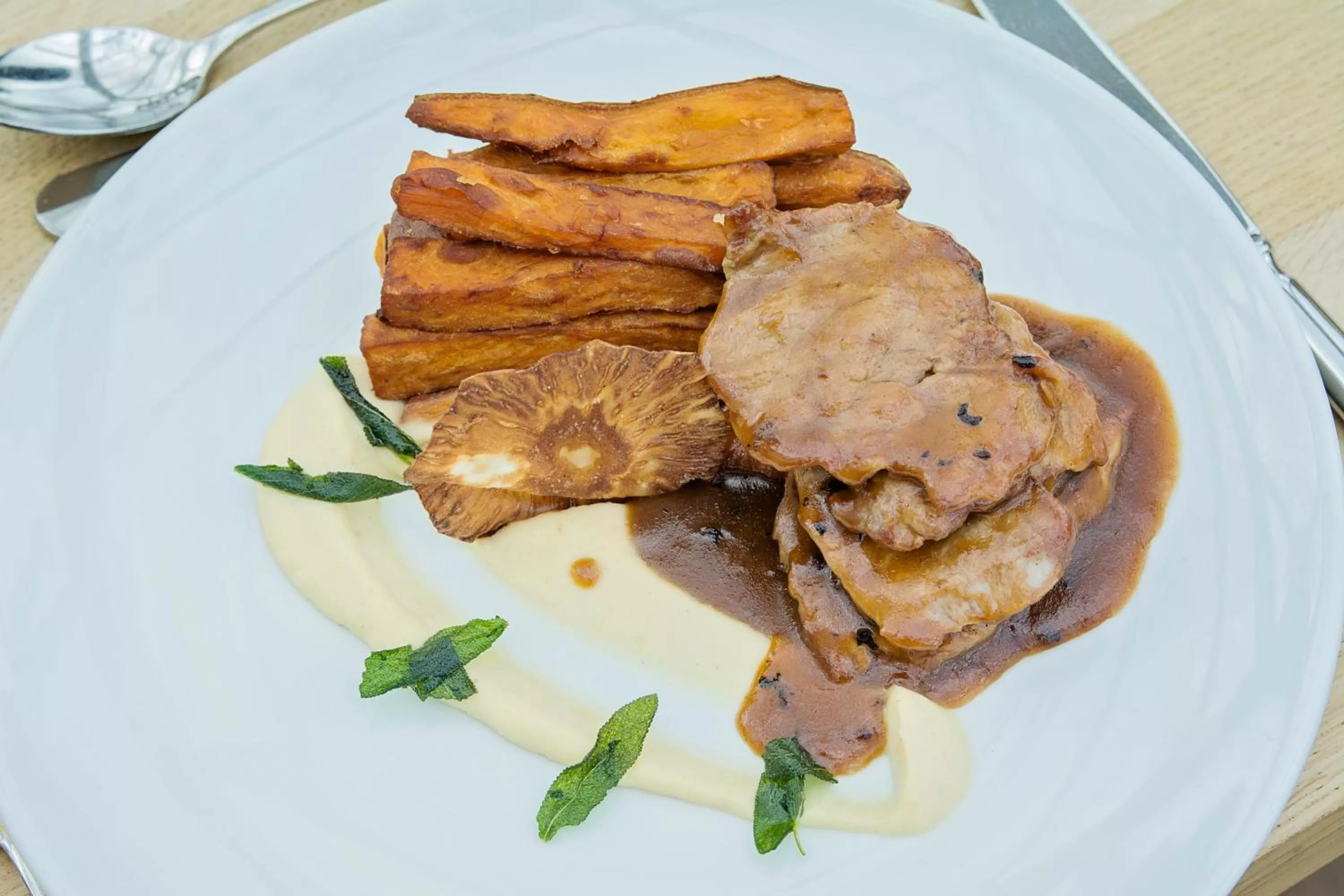 Food close-up in Waveney House Hotel