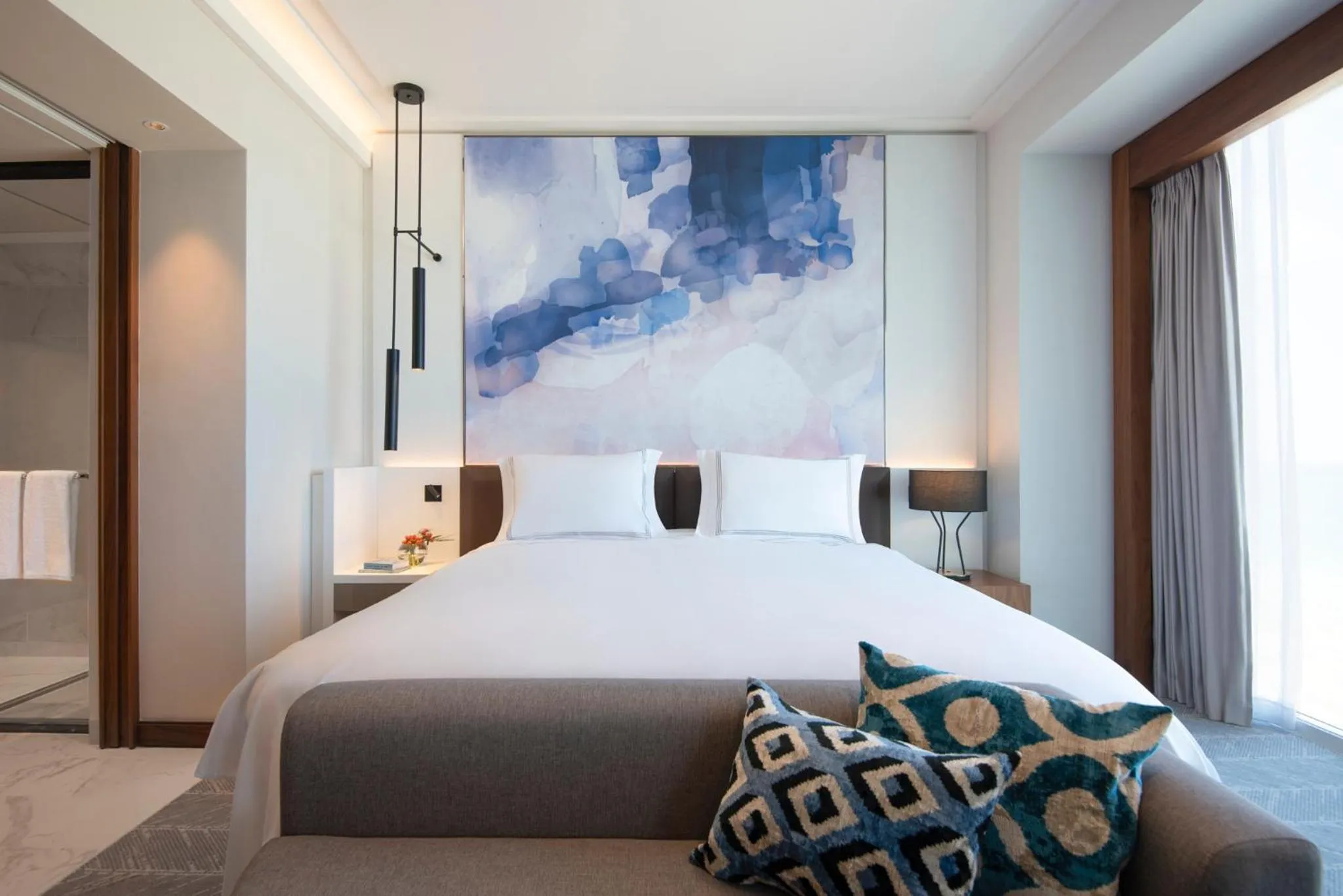 Bed in The David Kempinski Tel Aviv