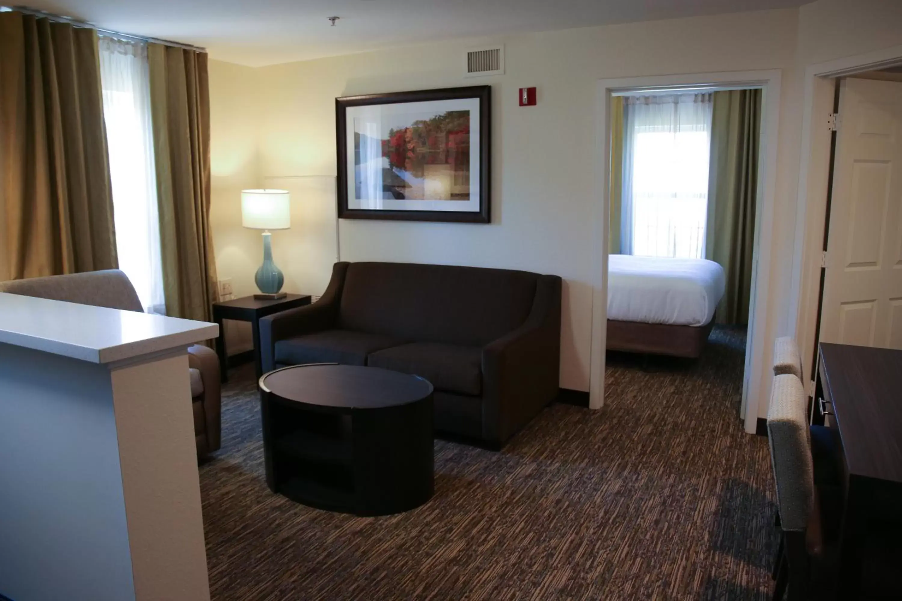 Bedroom, Seating Area in Candlewood Suites - Portland - Scarborough, an IHG Hotel