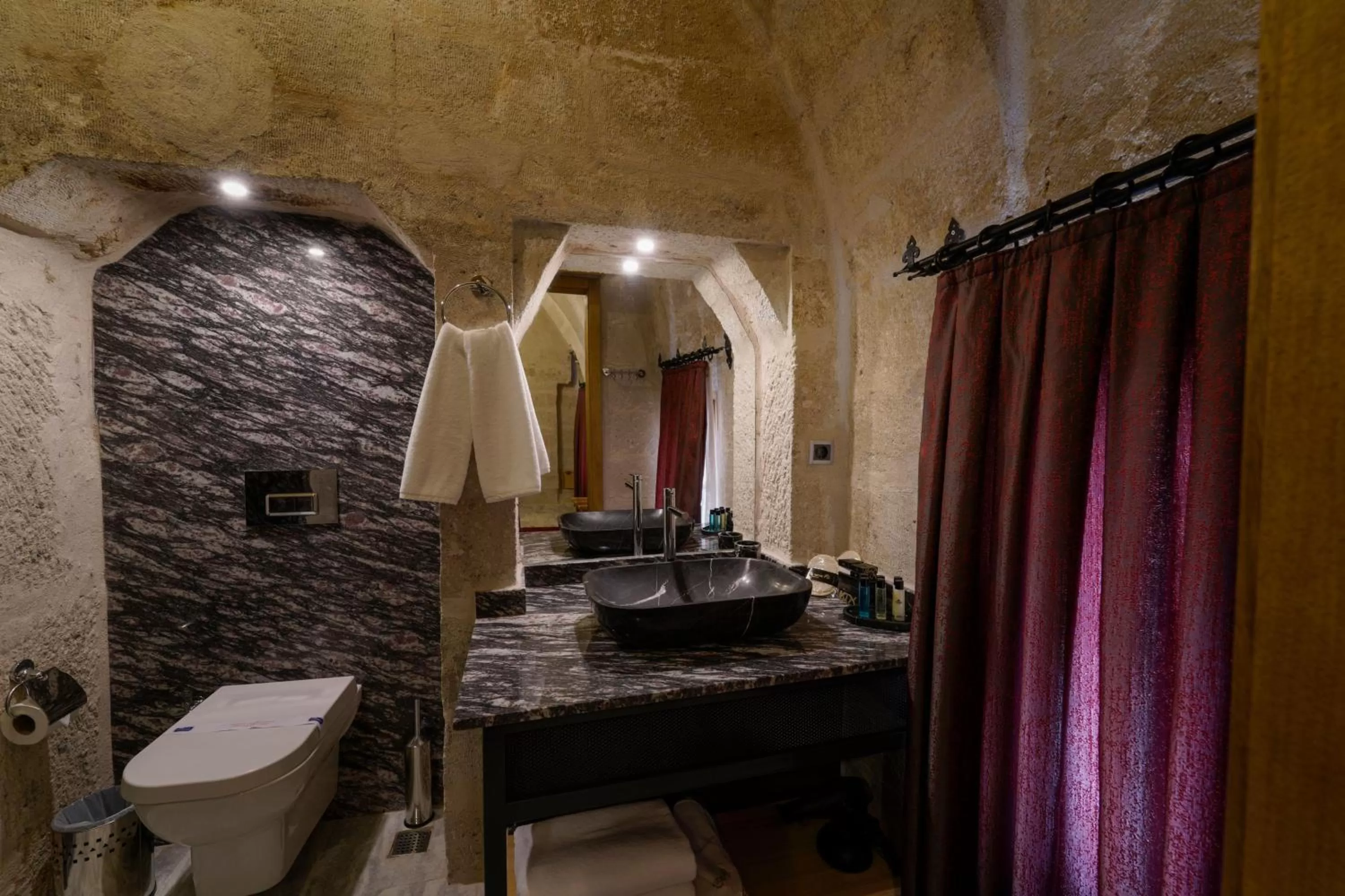 Toilet in The Niche Cave Hotel