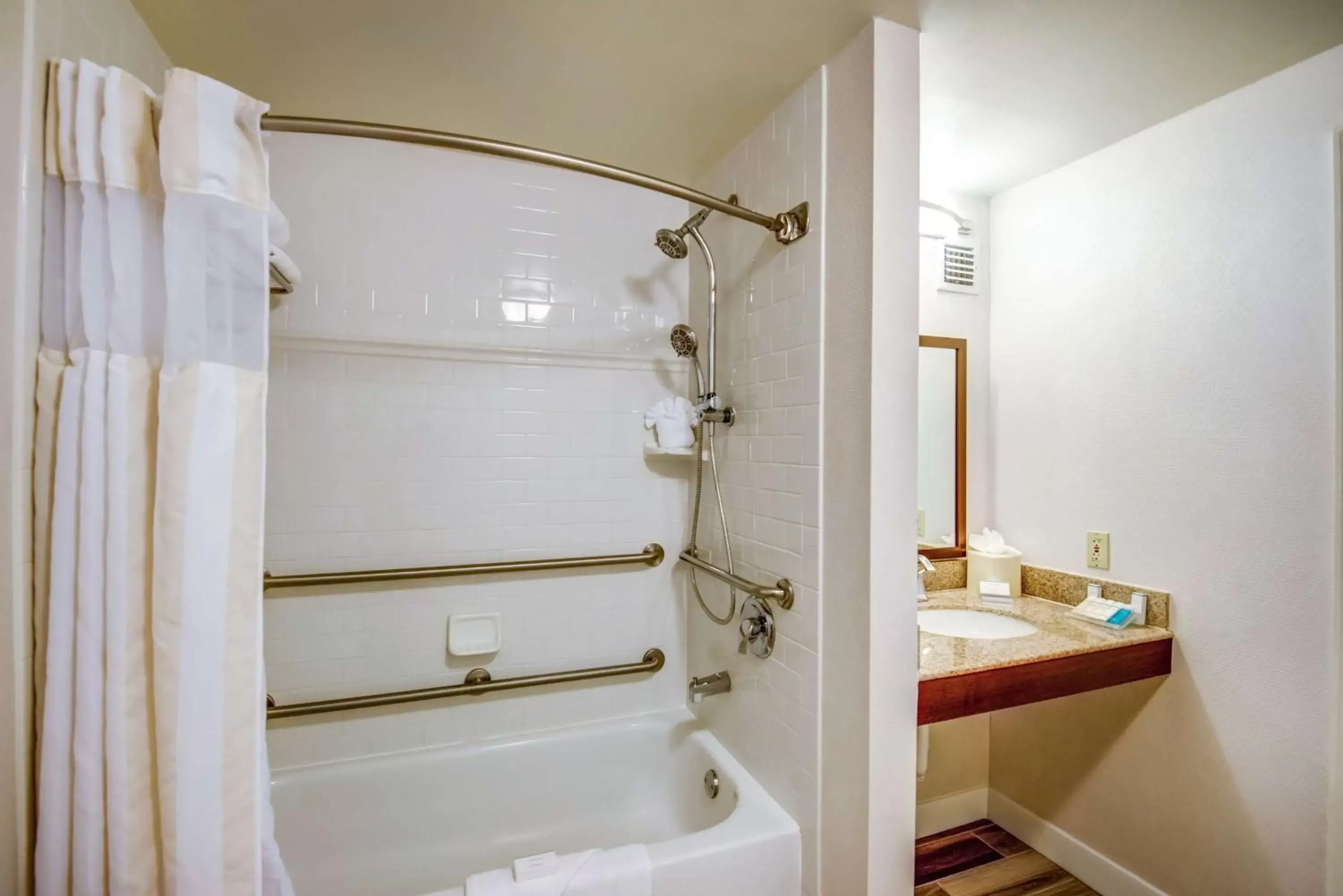 Bathroom in Hilton Garden Inn Tampa Ybor Historic District