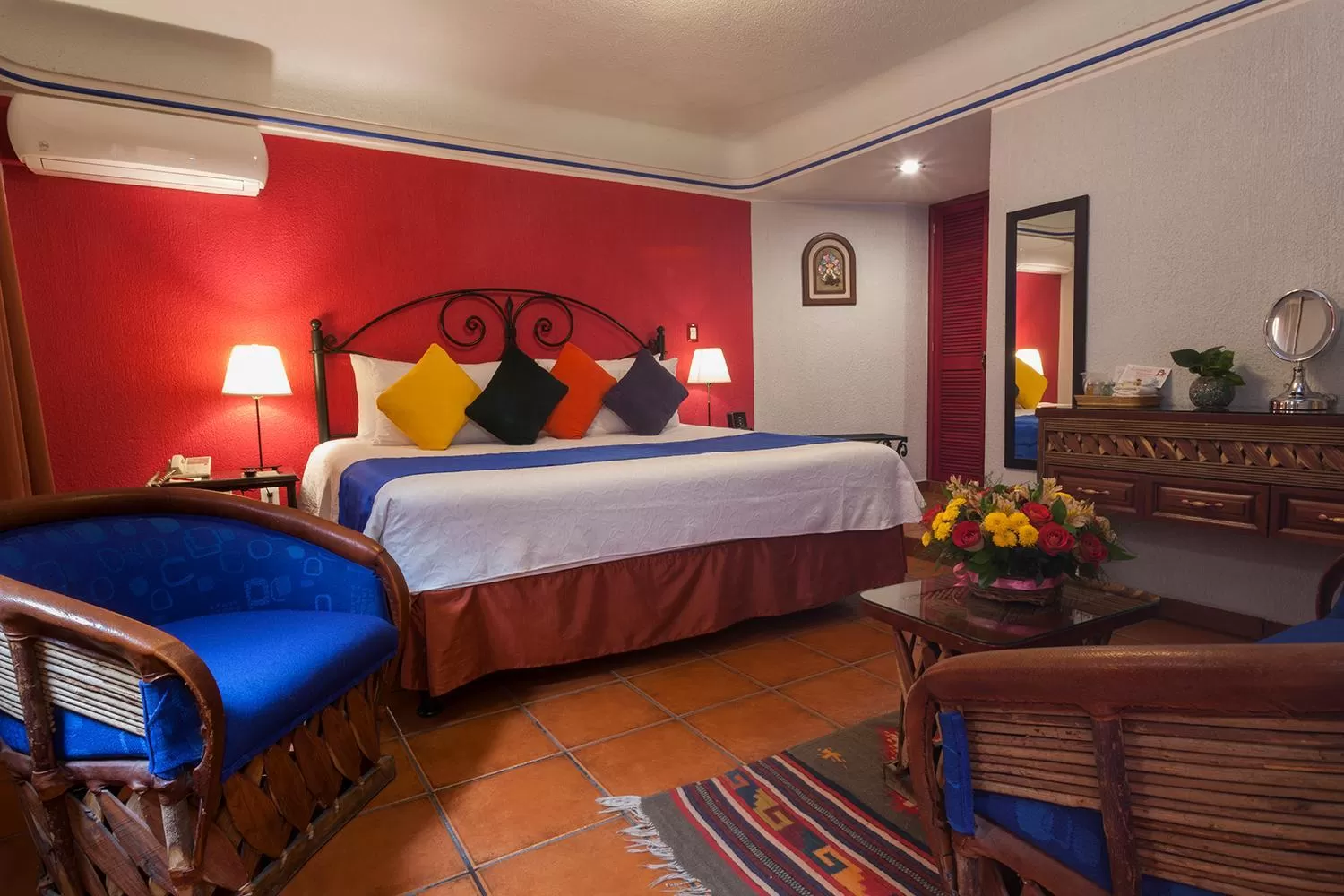 Bed in Hotel Boutique Parador San Miguel Oaxaca