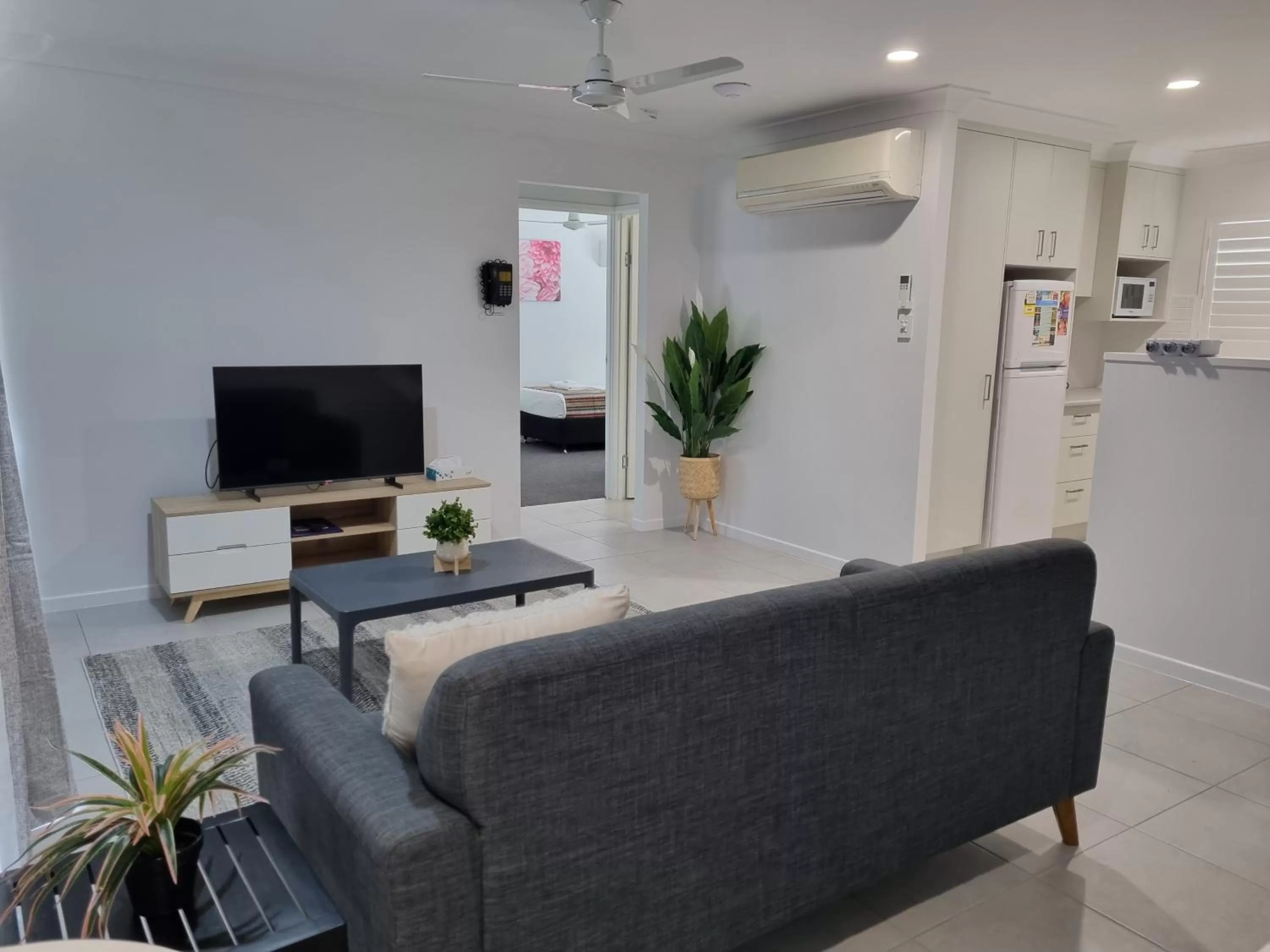 Living room in Rockhampton Serviced Apartments