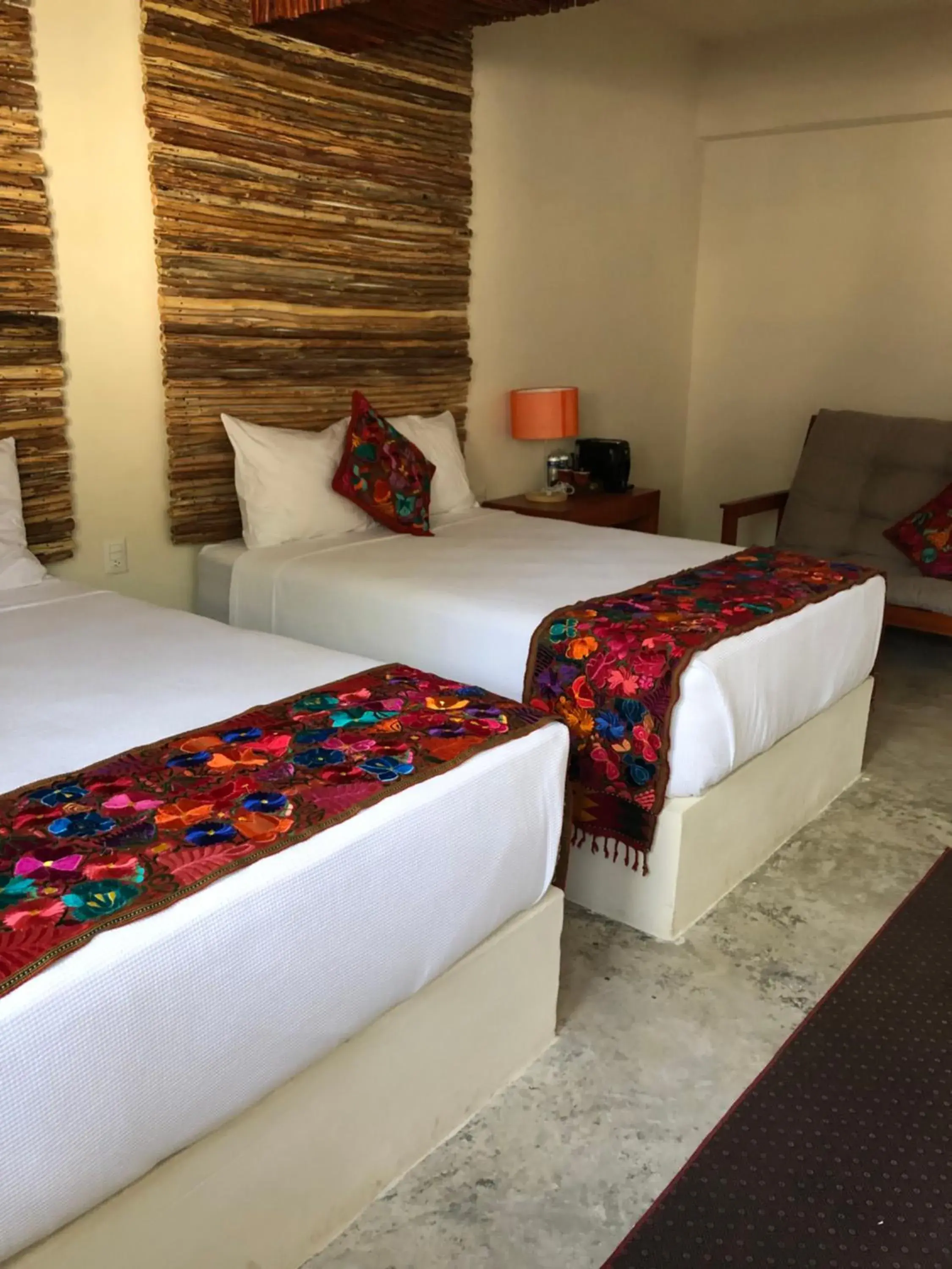 Bed in Tierra maya Hotel & Sanctuary