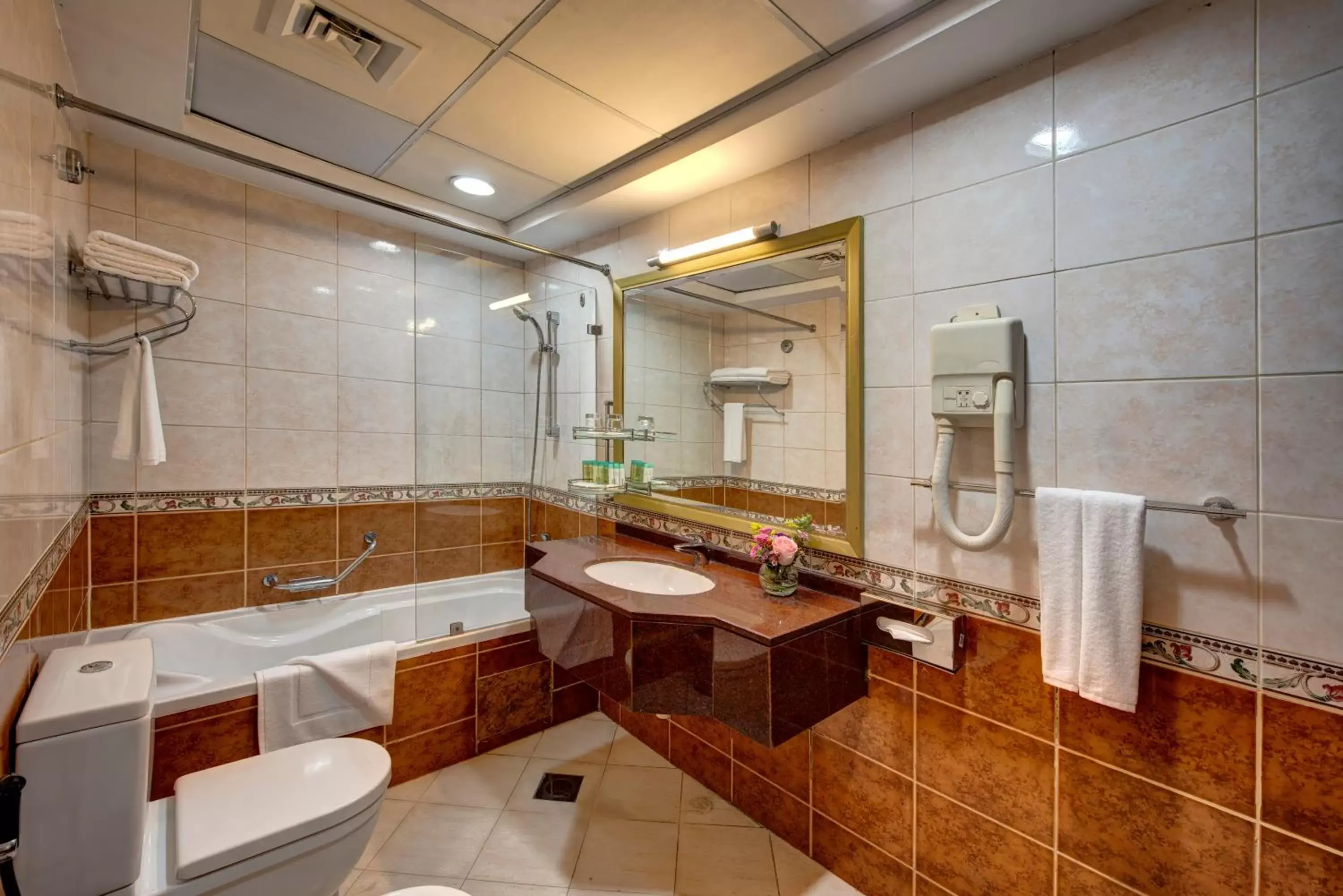 Bathroom in Howard Johnson Plaza by Wyndham Dubai Deira