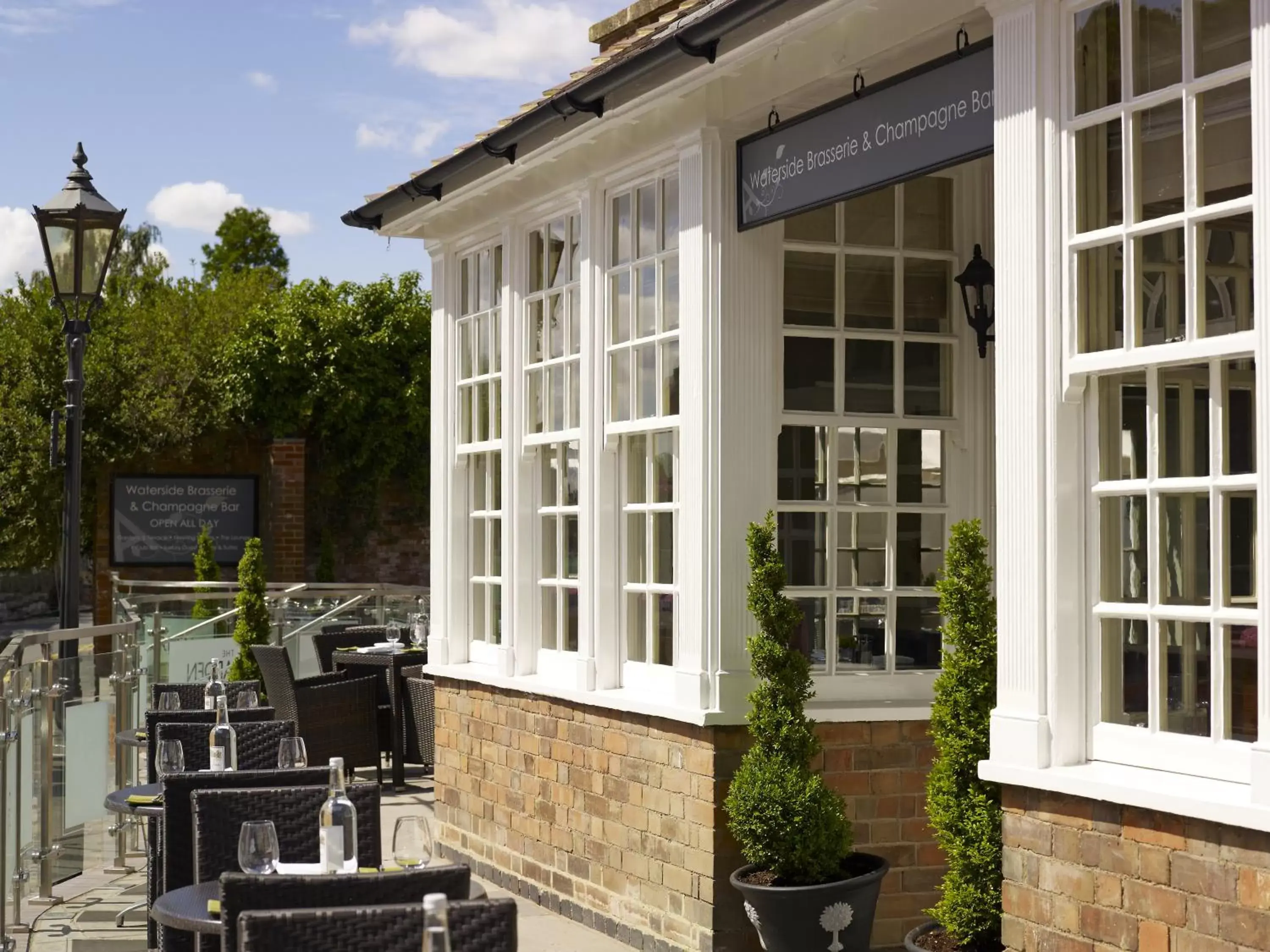 Patio in The Arden Hotel Stratford - Eden Hotel Collection