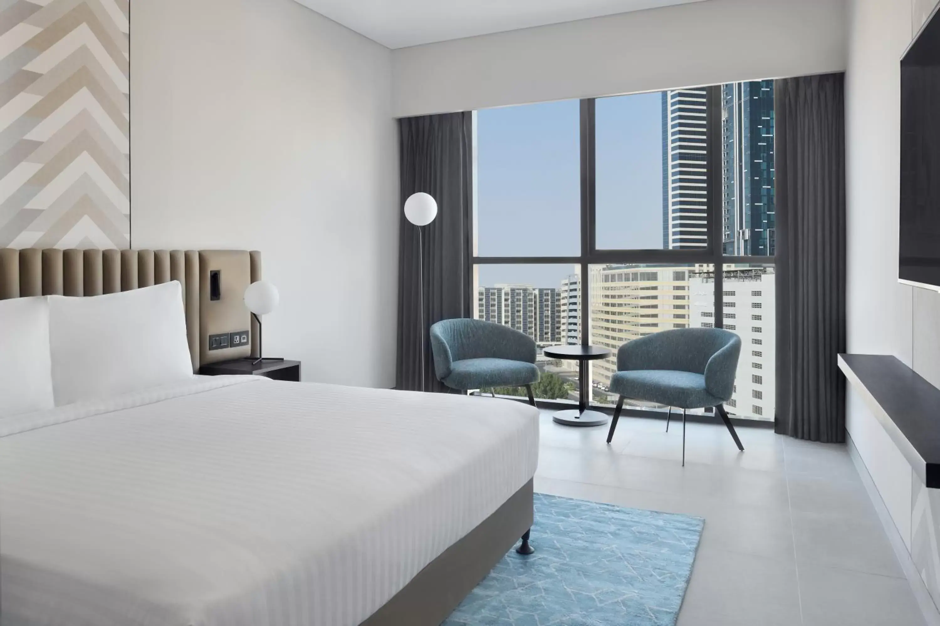 View (from property/room), Bed in Courtyard by Marriott World Trade Centre, Dubai