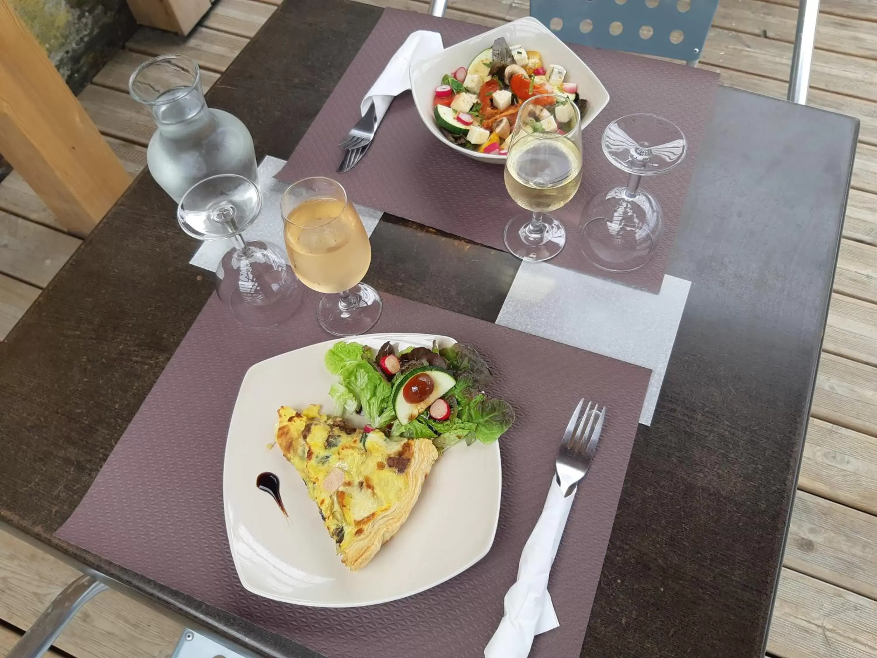 Food and drinks in Les chambres du Bistro du Canal