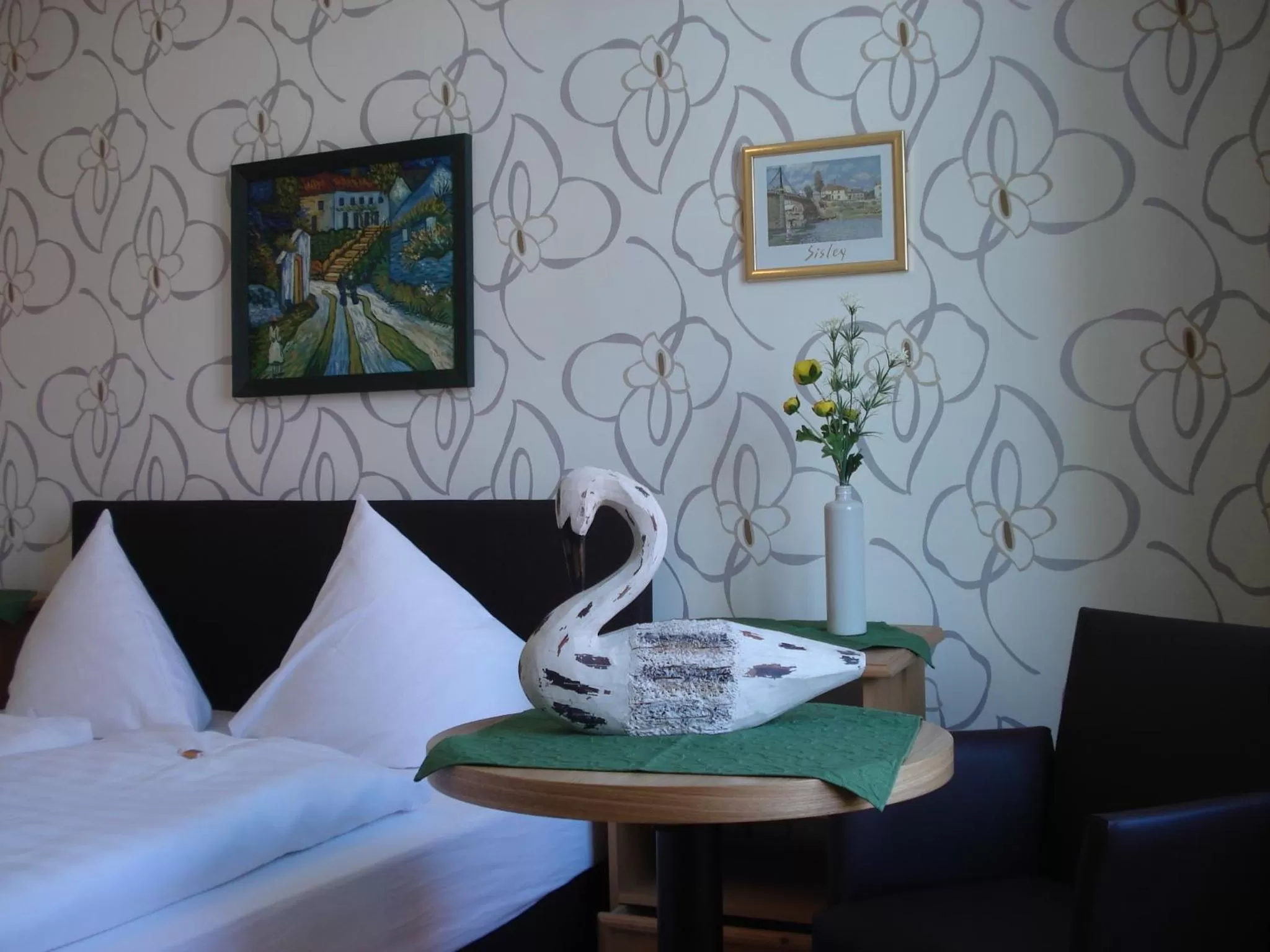 Bed in Hotel Pension Zur Fährbrücke