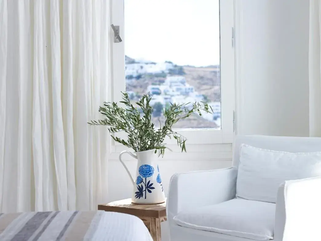 Decorative detail, Seating Area in Rocabella Mykonos Hotel