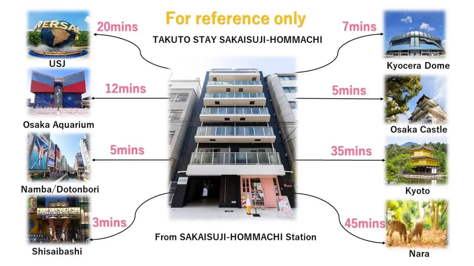 Nearby landmark, Floor Plan in TAKUTO STAY SAKAISUJI-HOMMACHI