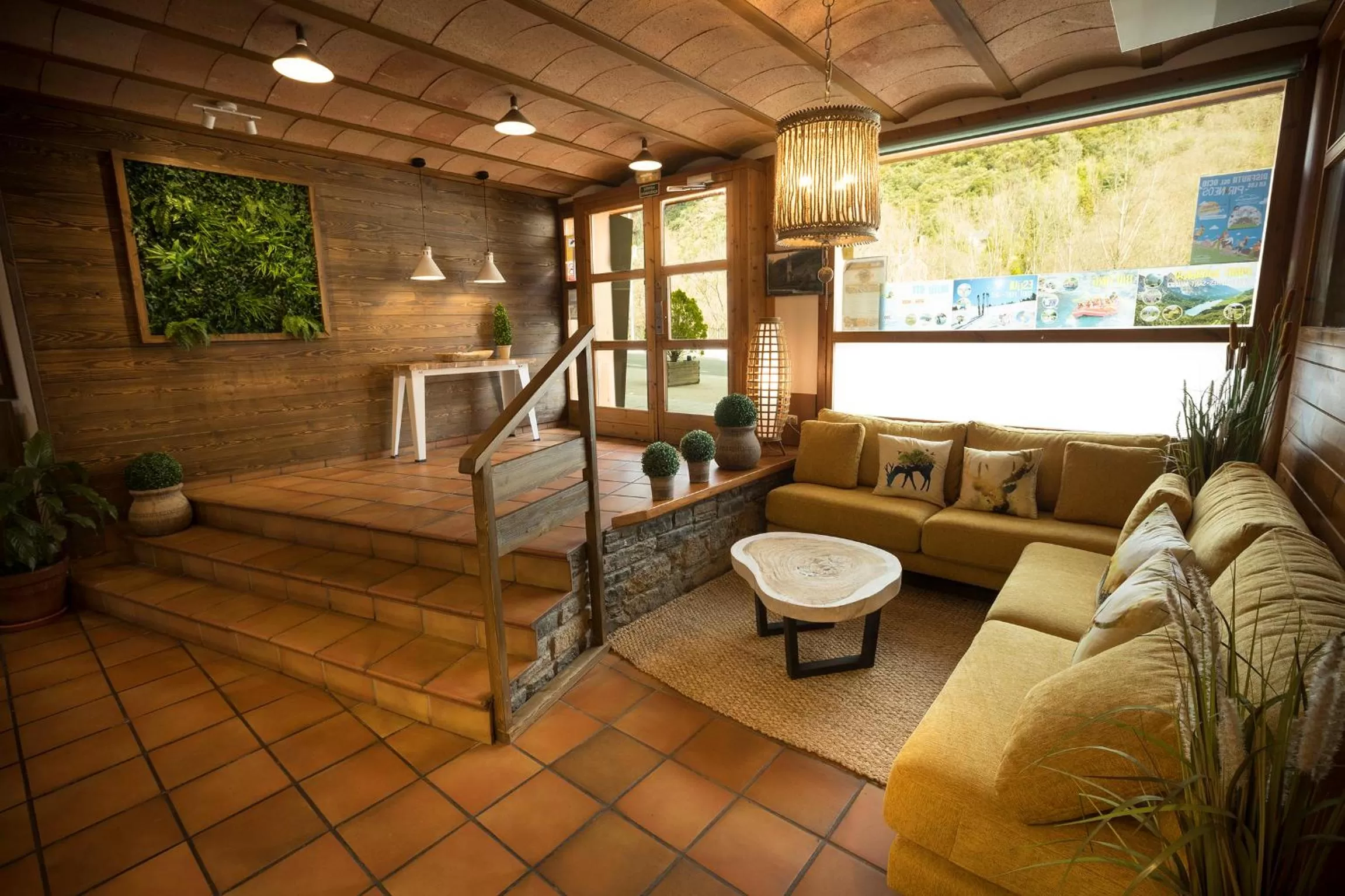 Living room in Hotel Restaurant Les Brases